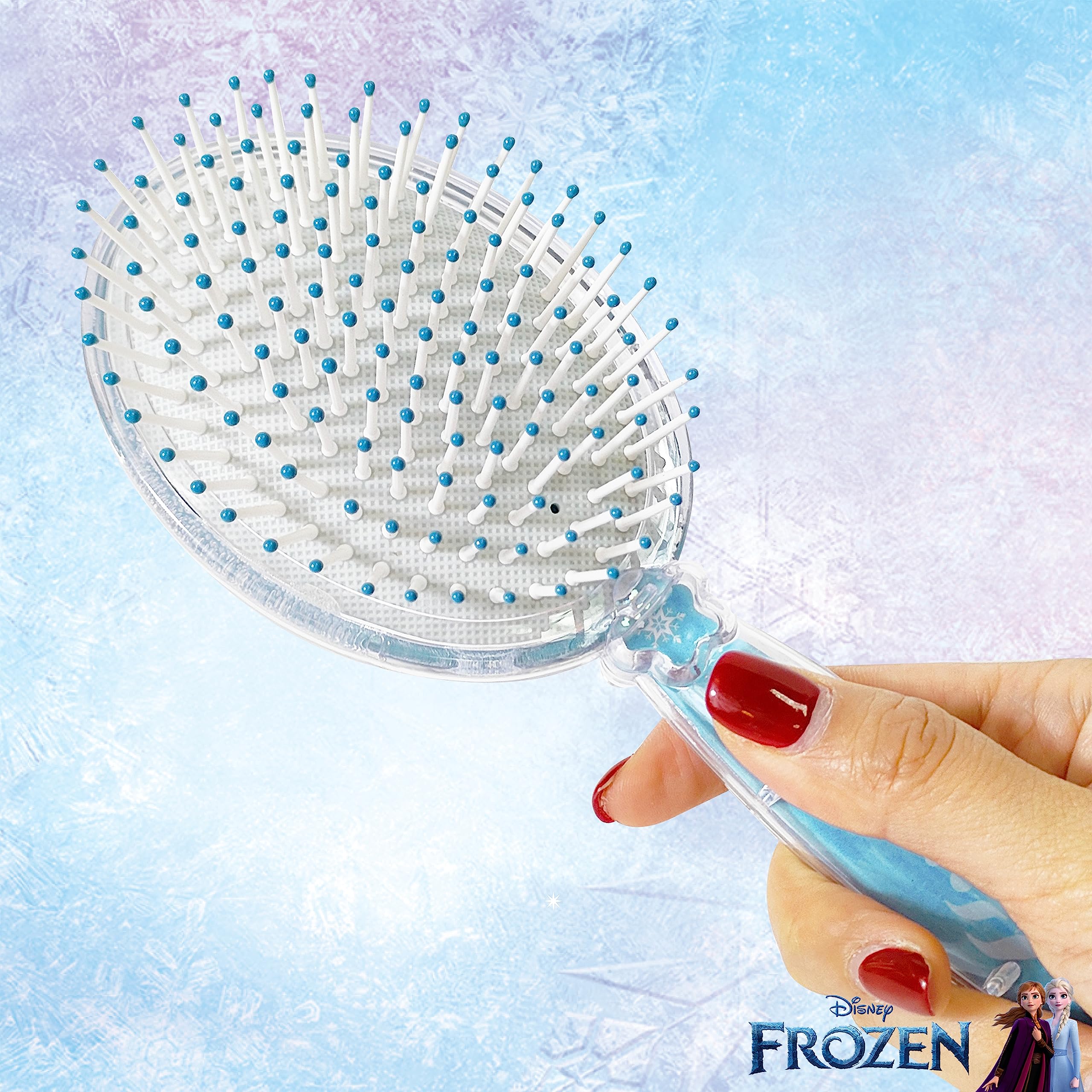 CoComelon Hair Brush with Magical Sparkling Stars Confetti HairBrush, Green - Kids Hair Brush Ages 3+
