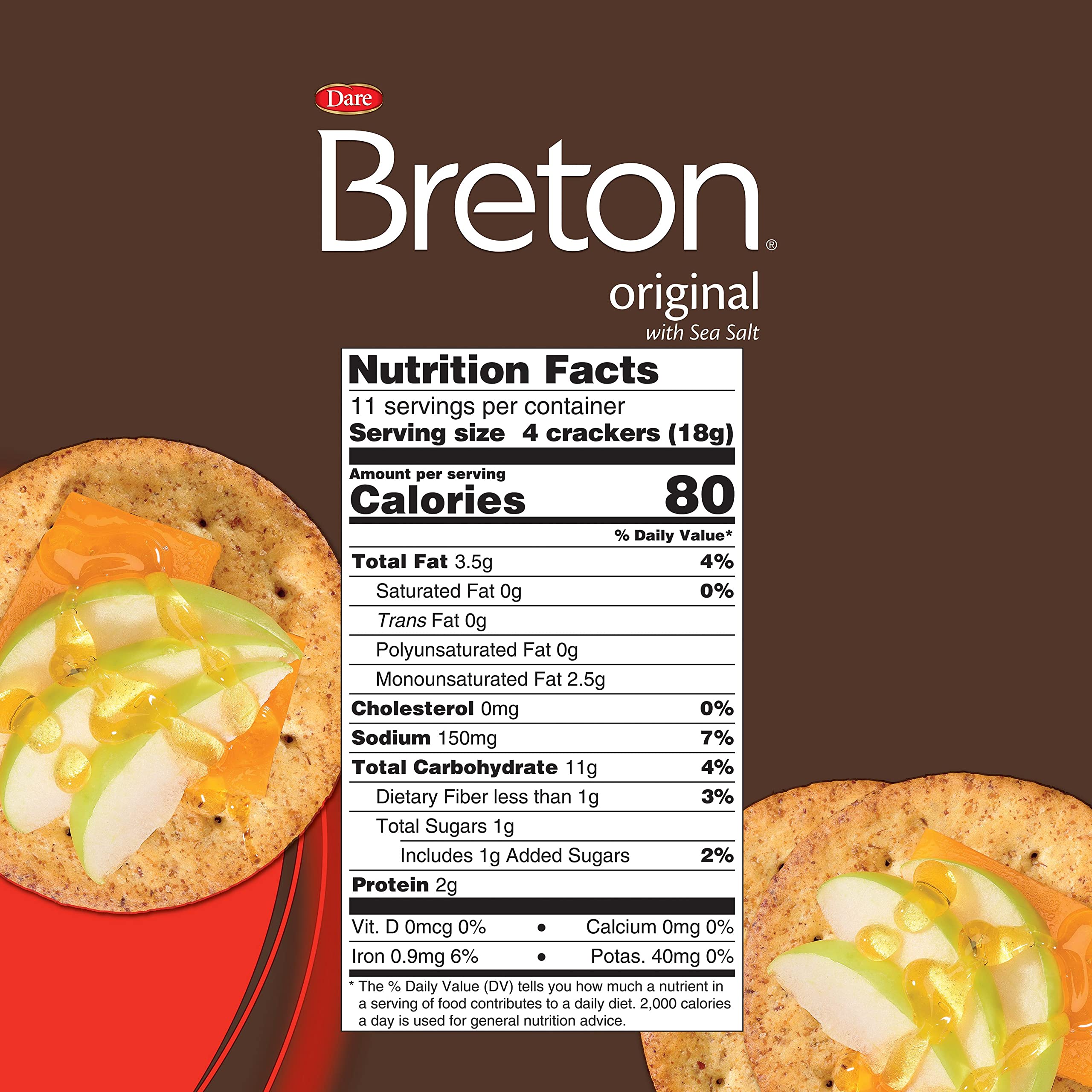 Breton Multigrain Crackers, 7.3 Ounce (Pack of 3)