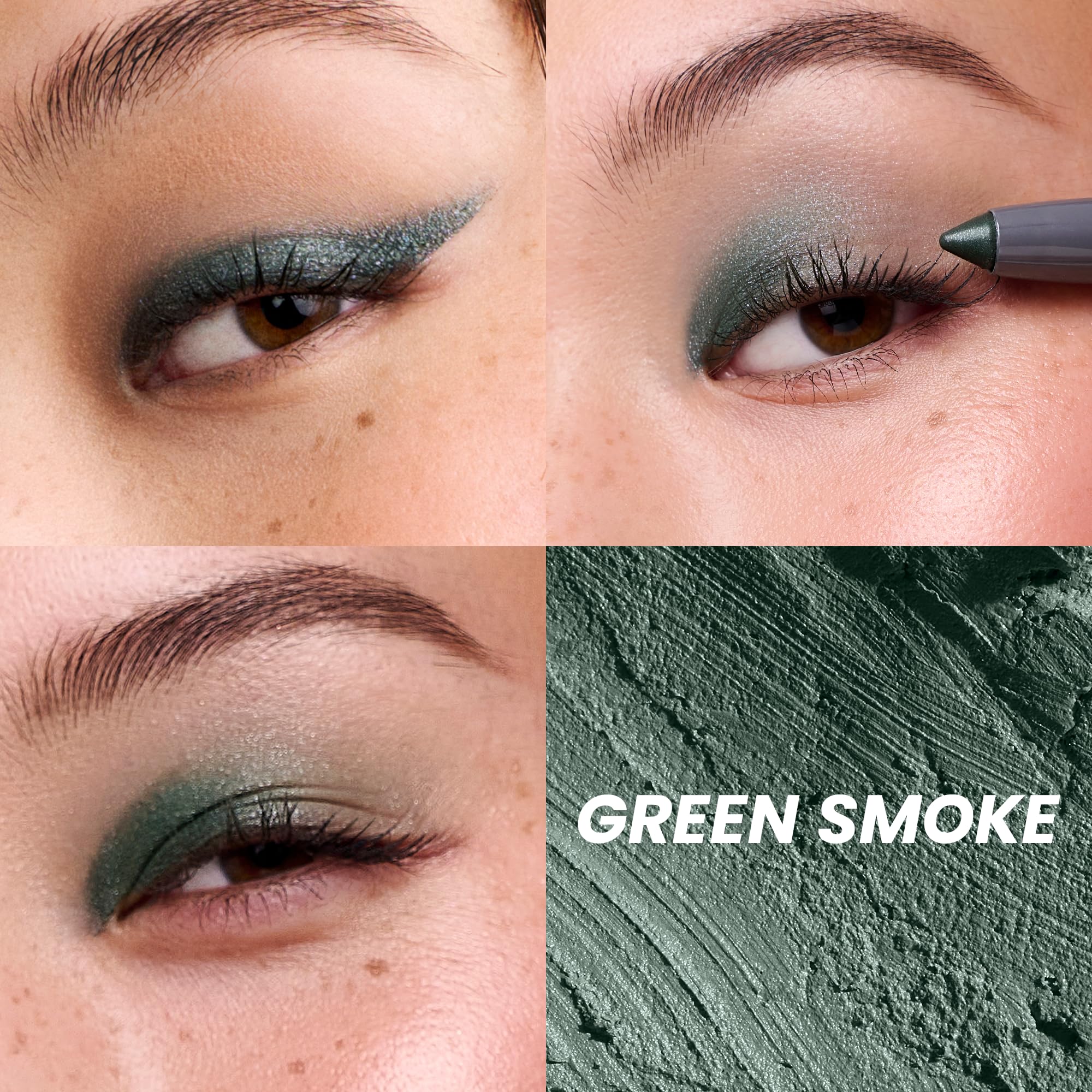 Wonderskin IYKYK Eyeshadow Stick - Longwear Eye Shadow Sticks, Budge-Proof and Waterproof Shimmer Eyeshadow Stick with Built-in Sharpener (Ash)