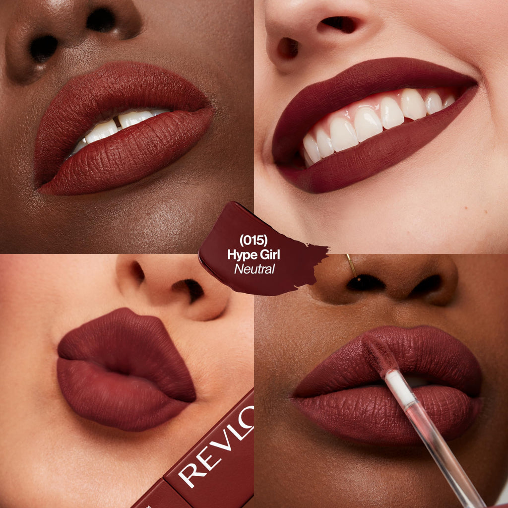 Revlon ColorStay Limitless Matte Liquid Lipstick, Vegan Formula, No-Budge, Longwear Lip Color, Long Lasting, Lightweight/Comfortable, Waterproof, 001 Beauty Sleep, 0.17 fl oz