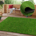Heyroll Realistic Artificial Turf Grass, 3 FT X 3 FT Artificial Synthetic Fake Grass, 20MM Green Turf Rug Pet Dogs Lawn Mat with Drainage Holes for Indoor Outdoor Patio Garden Landscape/Custom Size
