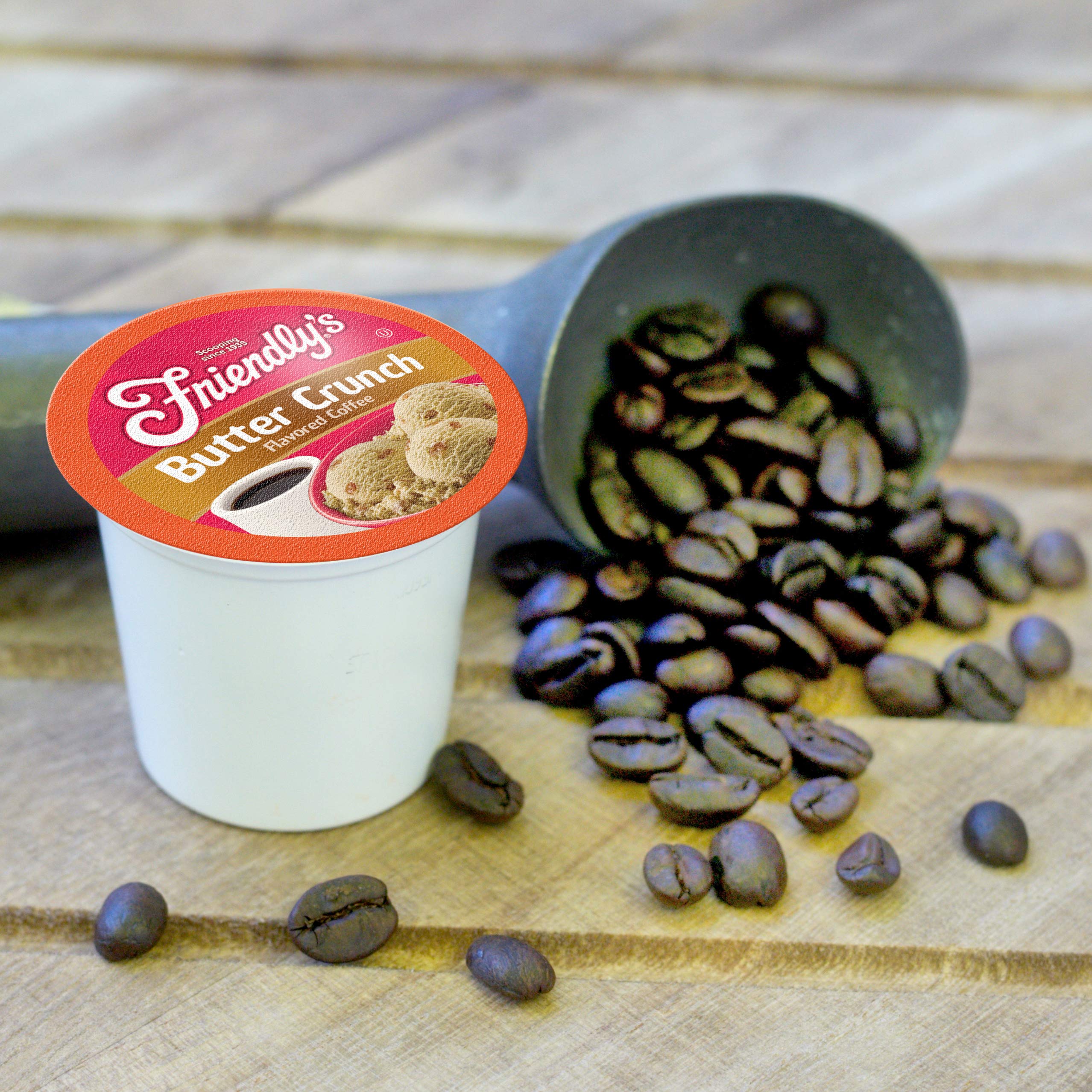Friendly's Coffee Pods Assorted Flavored Ice Cream Variety Pack Compatible with Keurig K Cup Brewers, Assorted Variety Pack, 40 Count (Pack of 1)