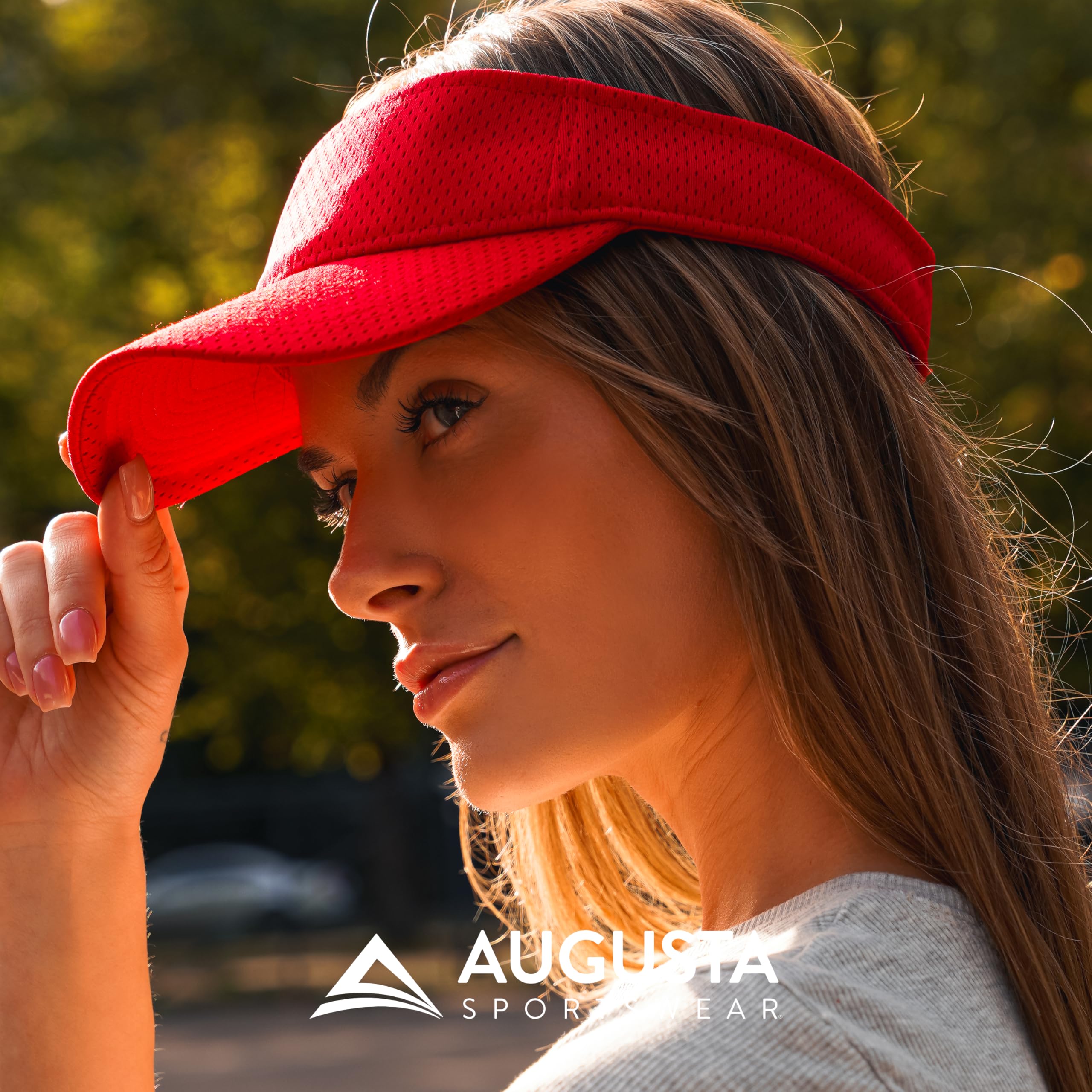 Augusta Sportswear Women's Athletic Mesh Visor - Stylish Sun Hat for Golf, Running, and Outdoor Activities