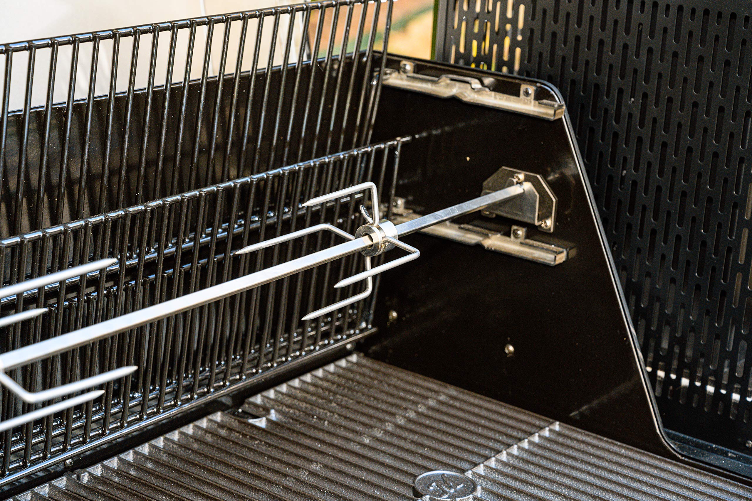Masterbuilt® Gravity Series Rotisserie Accessory Attachment with Stainless Steel Spit Rods, Meat Claws and and Electric Power Source, Model MB20091220