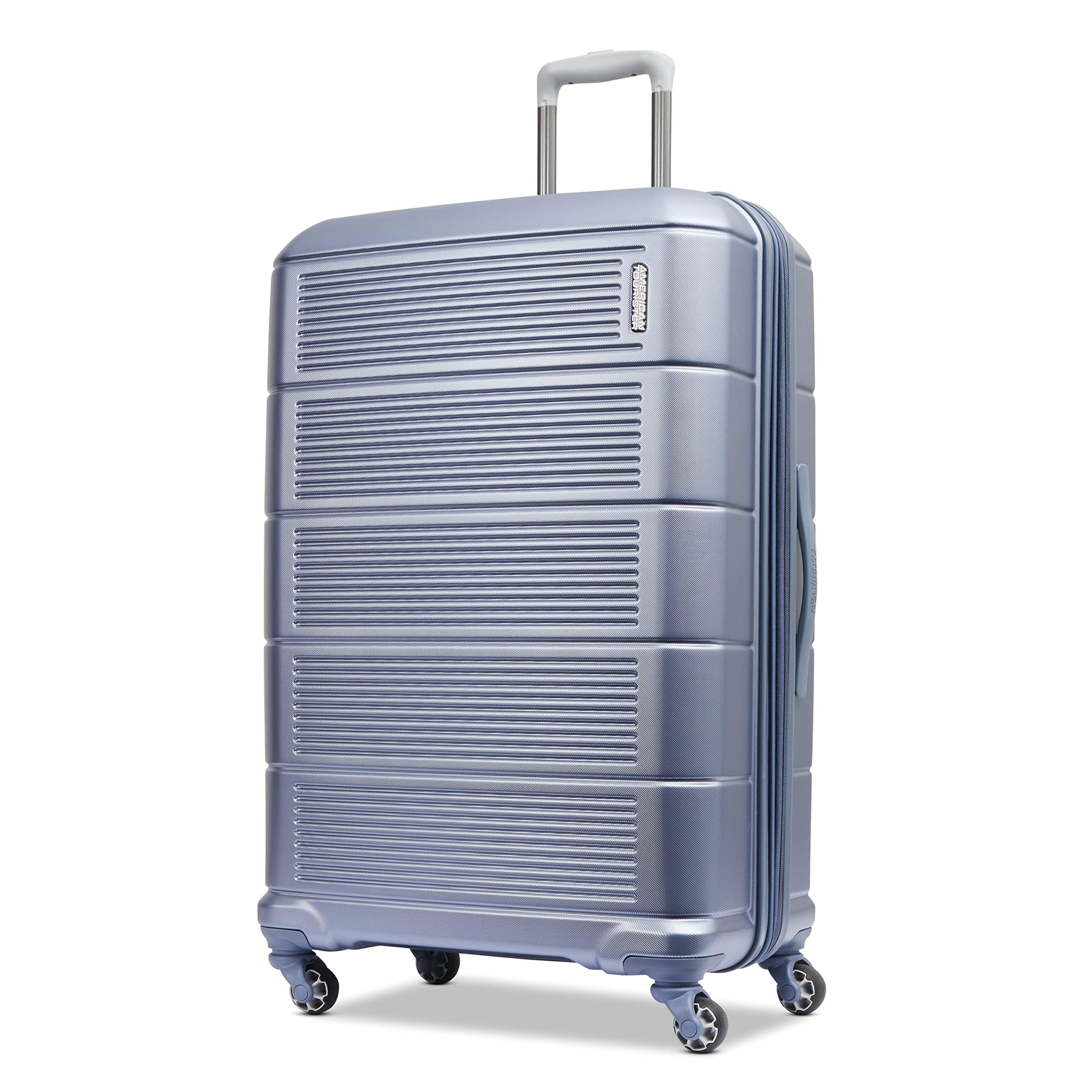 American Tourister Stratum 2.0 Expandable Hardside Luggage with Spinner Wheels, 2-Piece Set 20/28, Blue