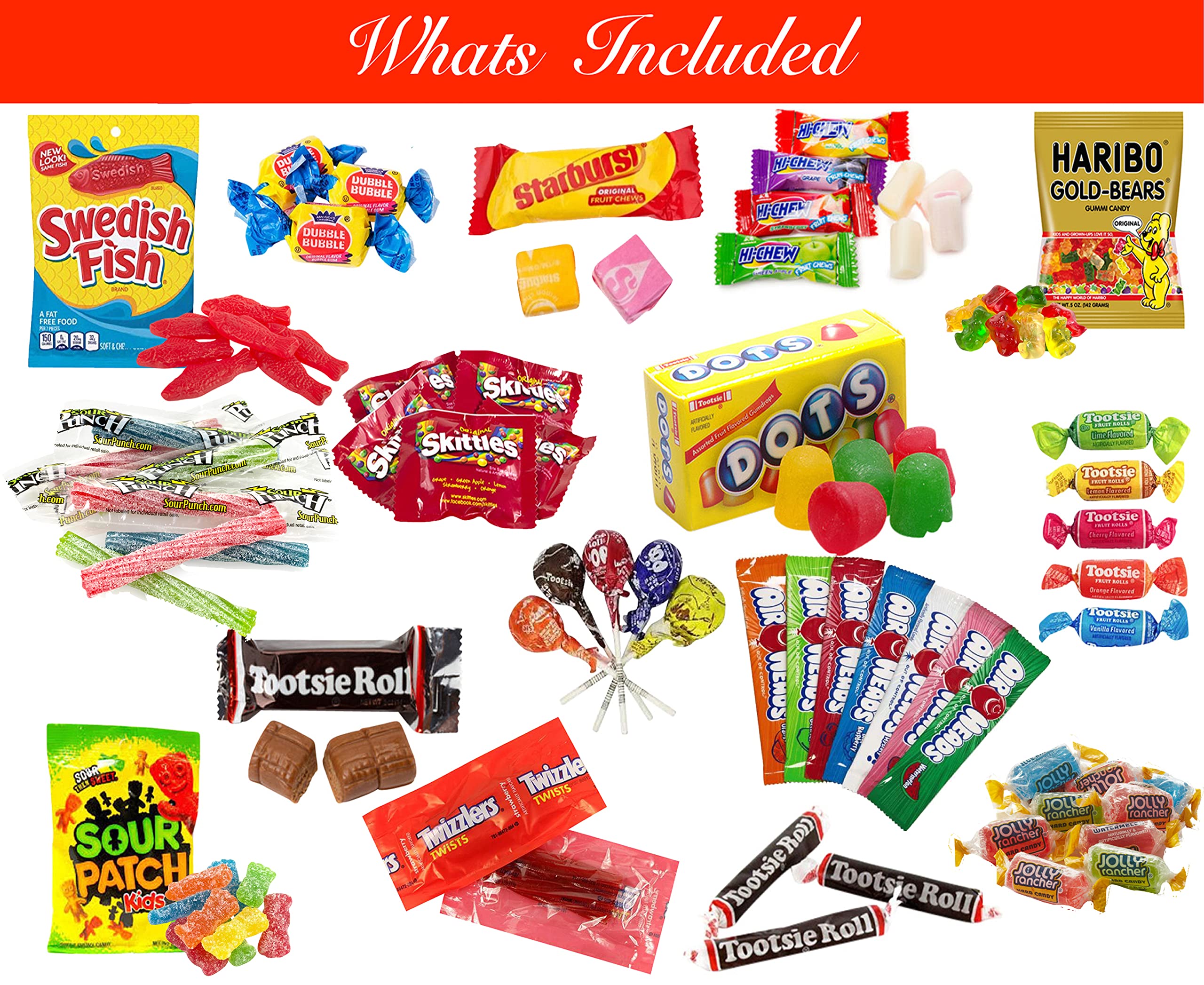 Assorted Classic Candy - Huge PARTY MIX Bulk BOX! 11.50 lbs / 184 oz Classic Individually Wrapped Candies of All Time America's Most Favorite Assorted Candies (180)