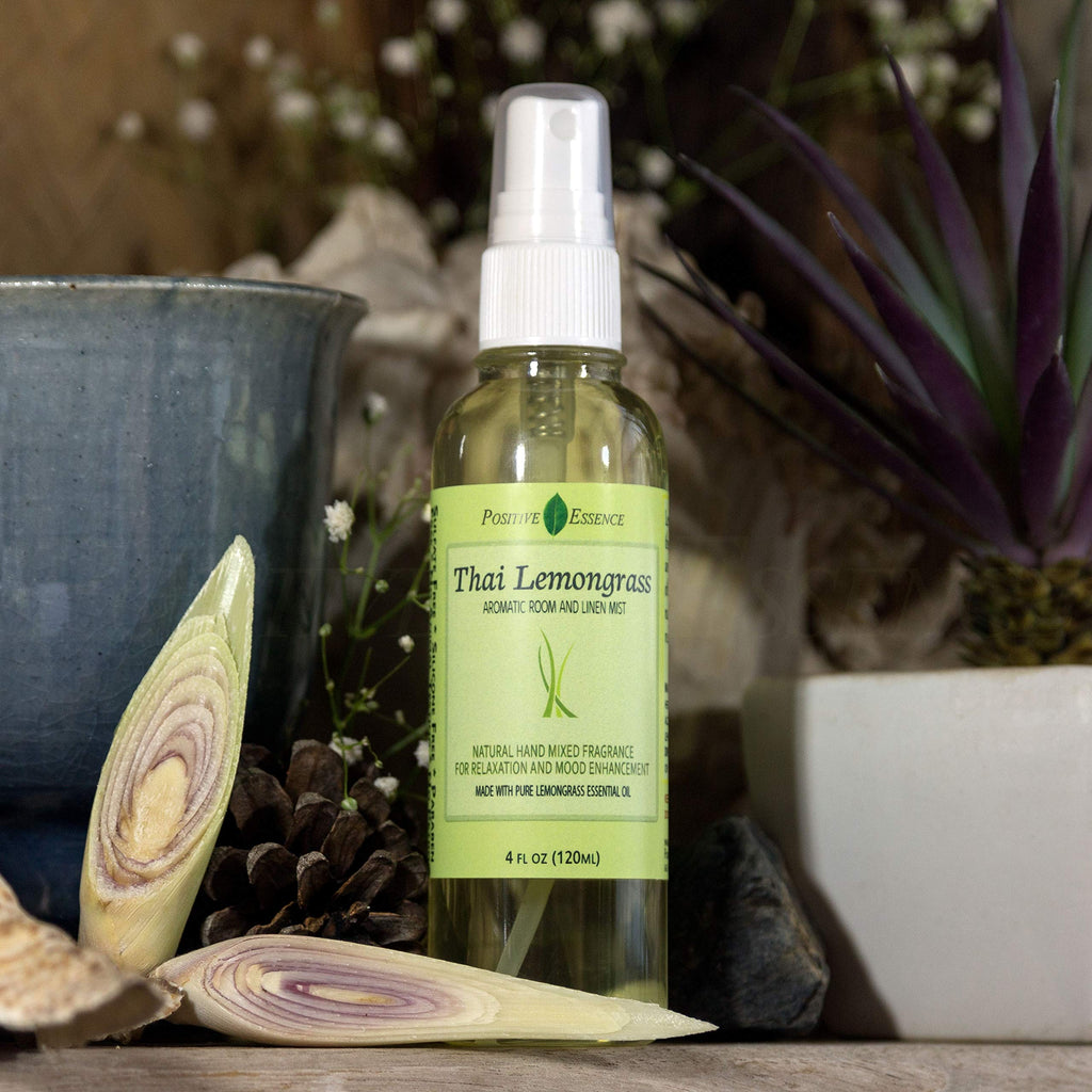 Linen and Room Spray Gift Set, (Lavender, Lemongrass, Rose, & Peppermint), Natural Air Freshener Made with Pure Essential Oils & Minimal Ingredients, Perfect Bathroom Spray or Room Mist, 4-Pack