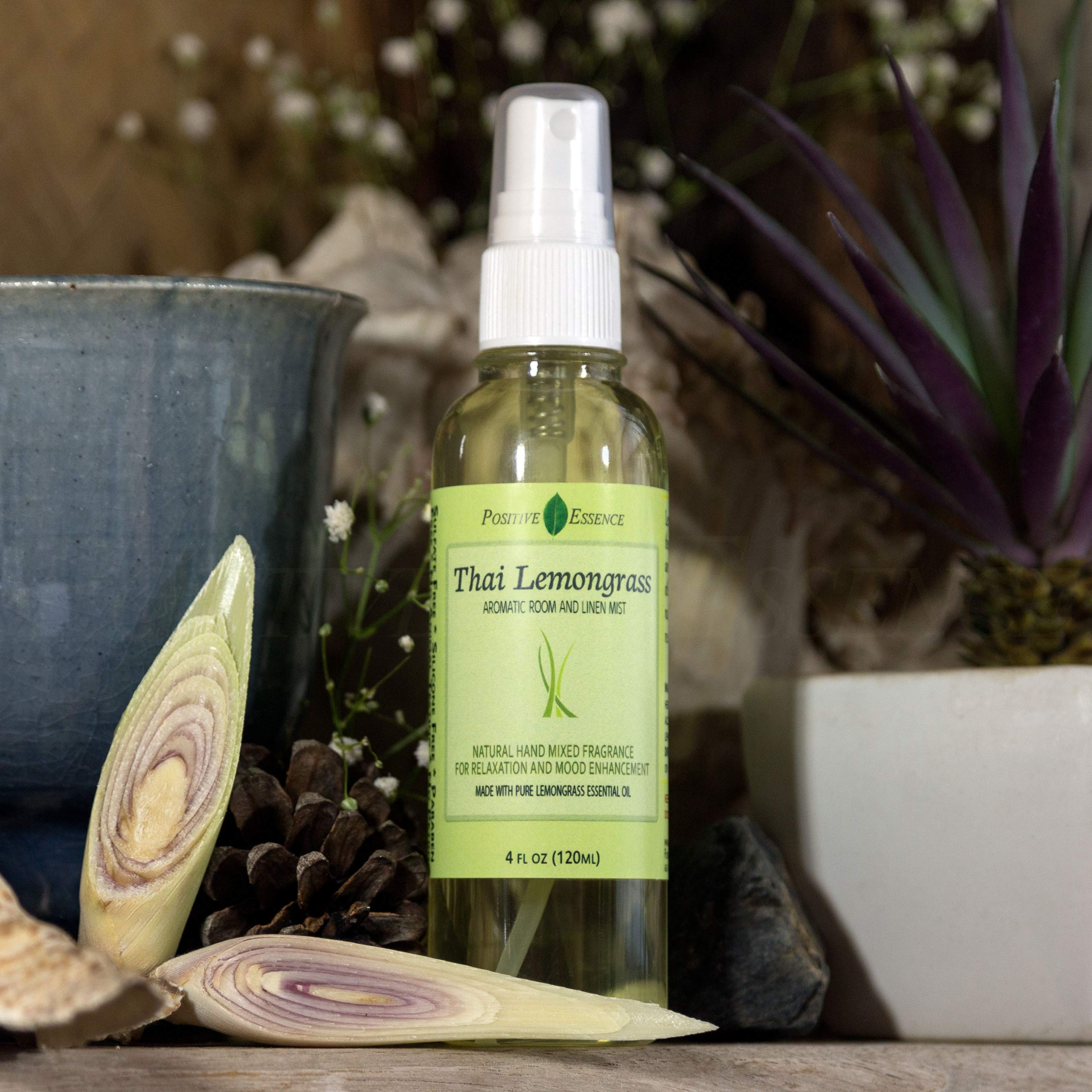Linen and Room Spray Gift Set, (Lavender, Lemongrass, Rose, & Peppermint), Natural Air Freshener Made with Pure Essential Oils & Minimal Ingredients, Perfect Bathroom Spray or Room Mist, 4-Pack