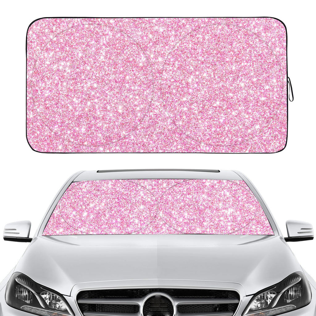 Gven Windshield Sun Shade for Car Front Window Cover Sunshades Visor Automotive Sun Shield for Full-Size Sedan & SUV, Mid-Size SUV, Sports Cars Mid-Size Pickup Truck Car Accessories(Abstract, L)