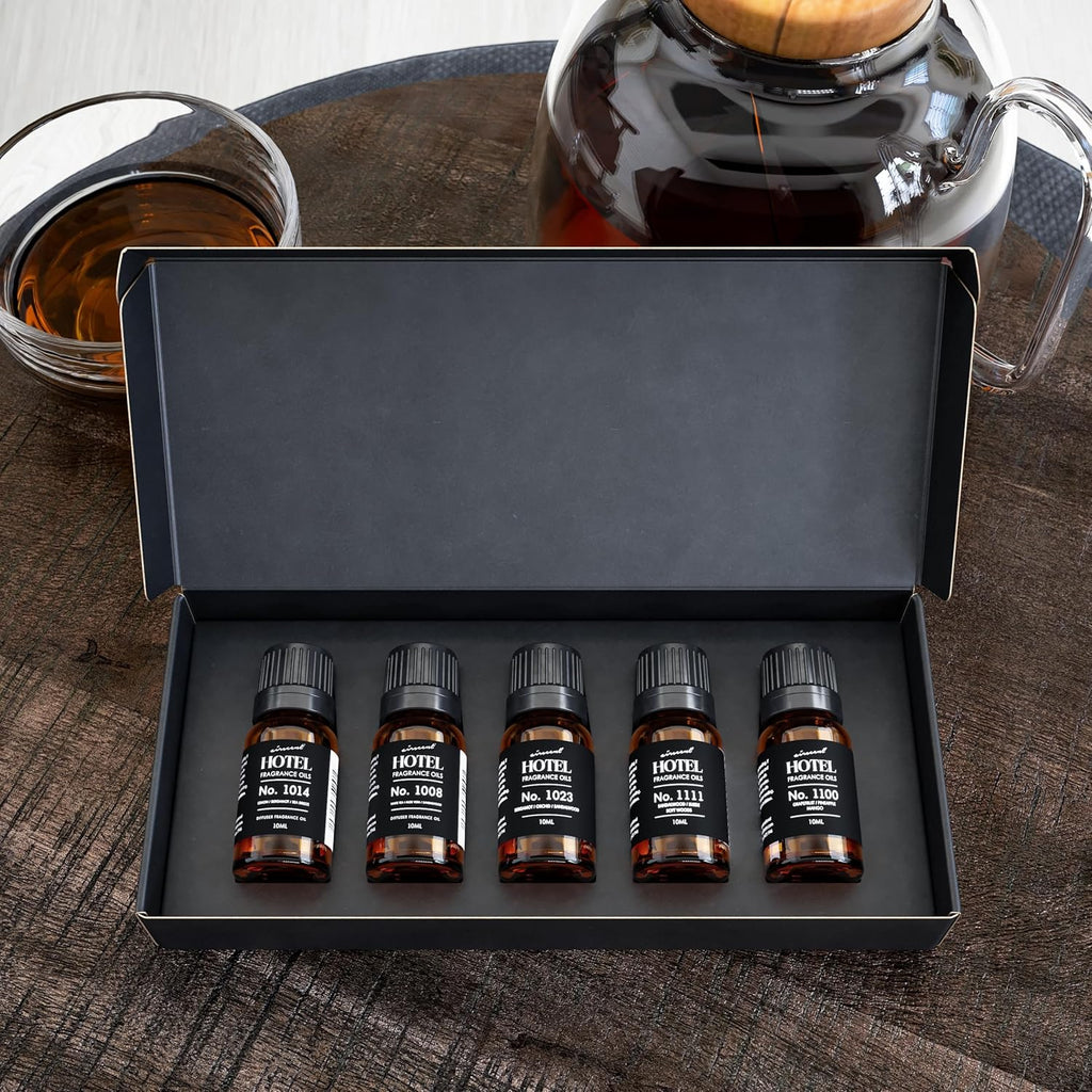 AirScent Hotel Diffuser Oil Gift Set - Buyers’ Best Picks - 10 mL, 0.34 fl oz Hotel Fragrance Oil Gift Set - Inspired by the Baccarat NYC, My Way and Capri Brezza and Other Hotel Scent Samples