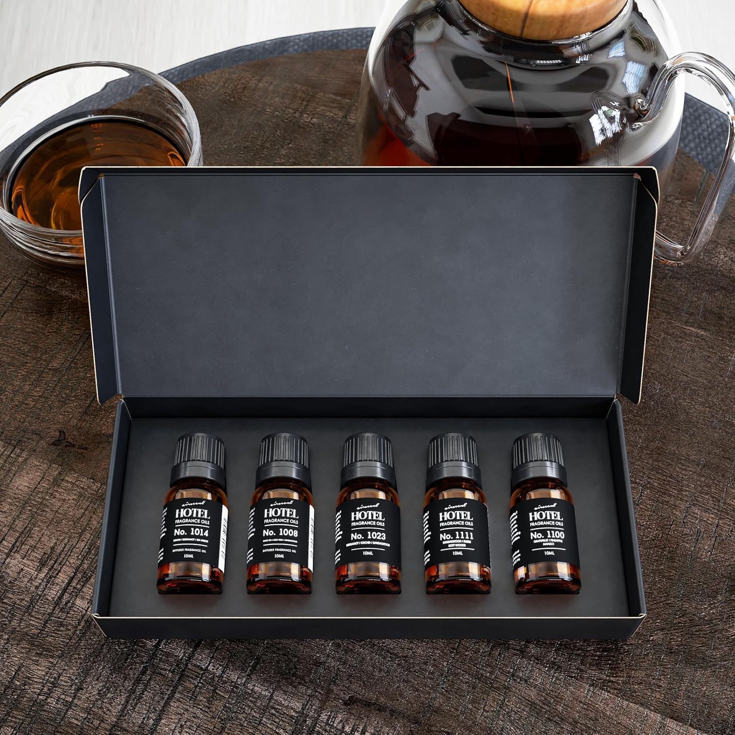AirScent Hotel Diffuser Oil Gift Set - Buyers’ Best Picks - 10 mL, 0.34 fl oz Hotel Fragrance Oil Gift Set - Inspired by the Baccarat NYC, My Way and Capri Brezza and Other Hotel Scent Samples