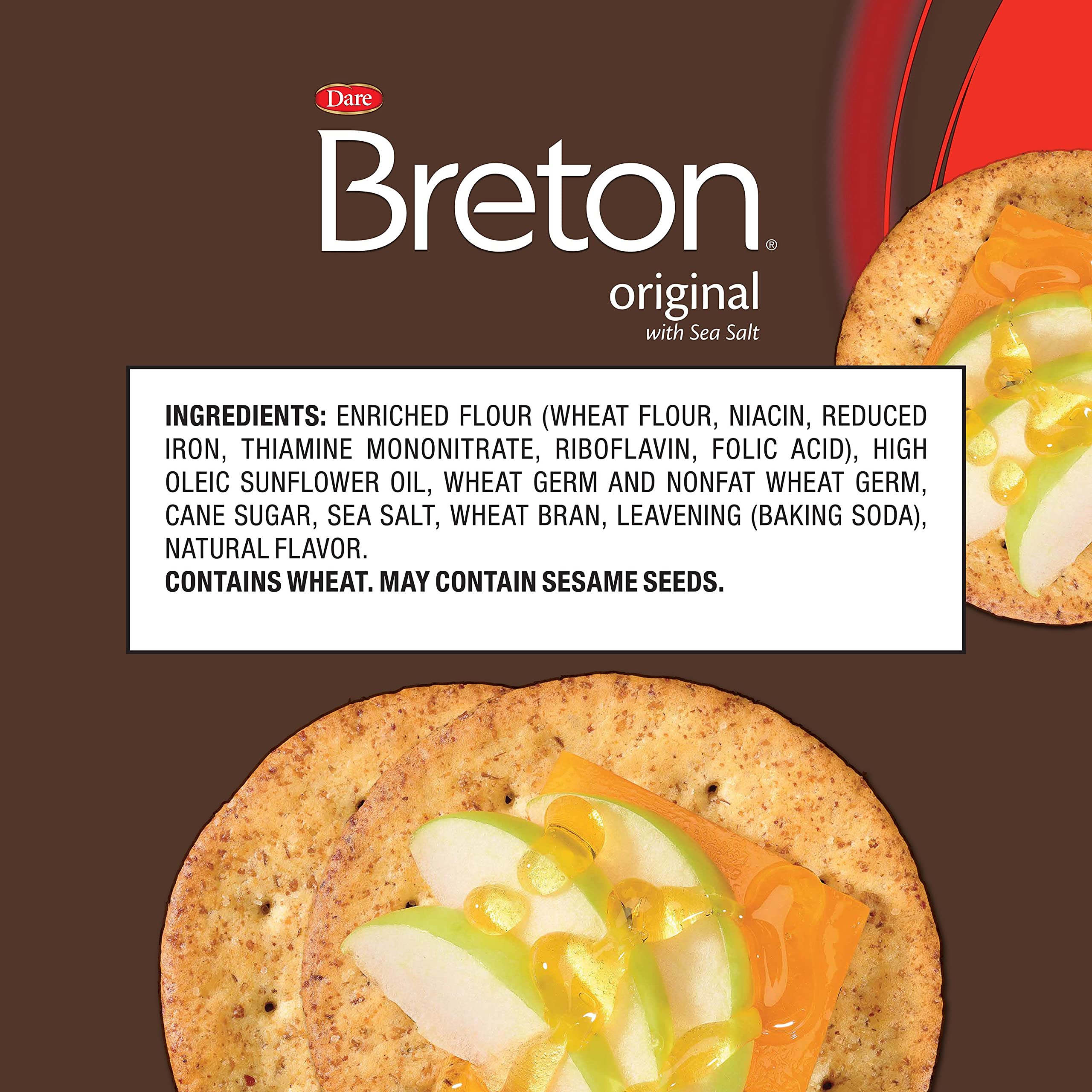 Breton Multigrain Crackers, 7.3 Ounce (Pack of 3)