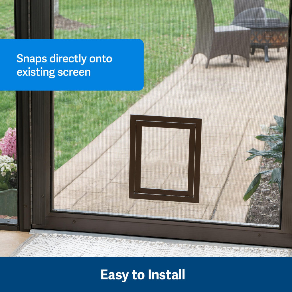 PetSafe Dog Door for Screen Door Size Large for Dogs and Cats up to 100 lb Use in Screen Doors Window Screens and Porch Screens