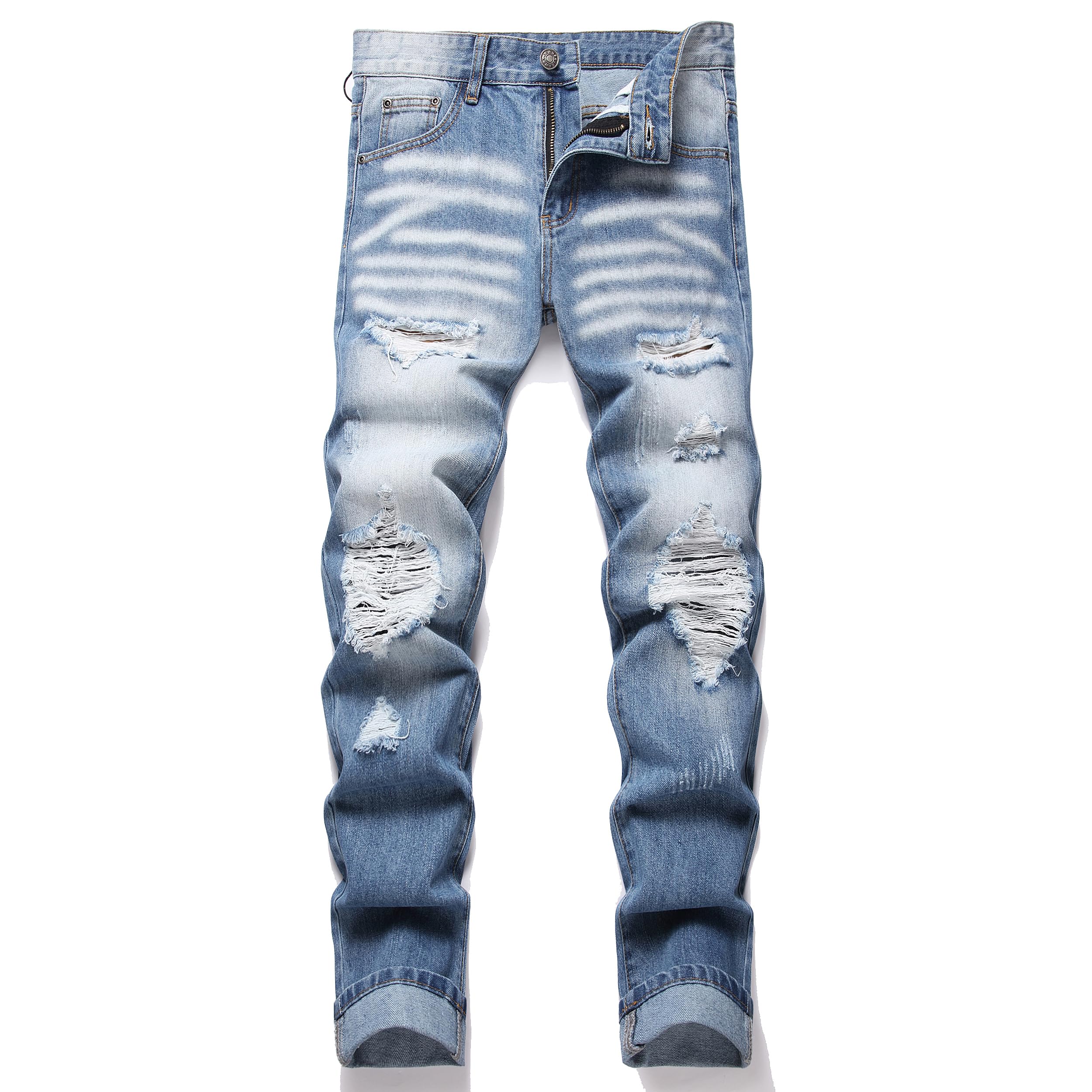 RXXKKK Men's Regular Slim Fit Jeans