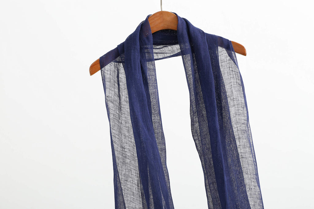 Jeelow Lightweight Summer Scarf Light Shawl Wrap Linen Feel Scarves For Men And Women