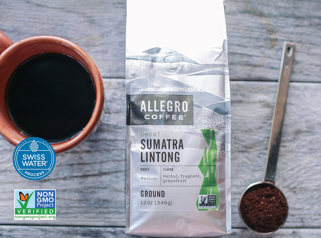 Allegro Coffee Decaf Sumatra Ground Coffee, 12 oz
