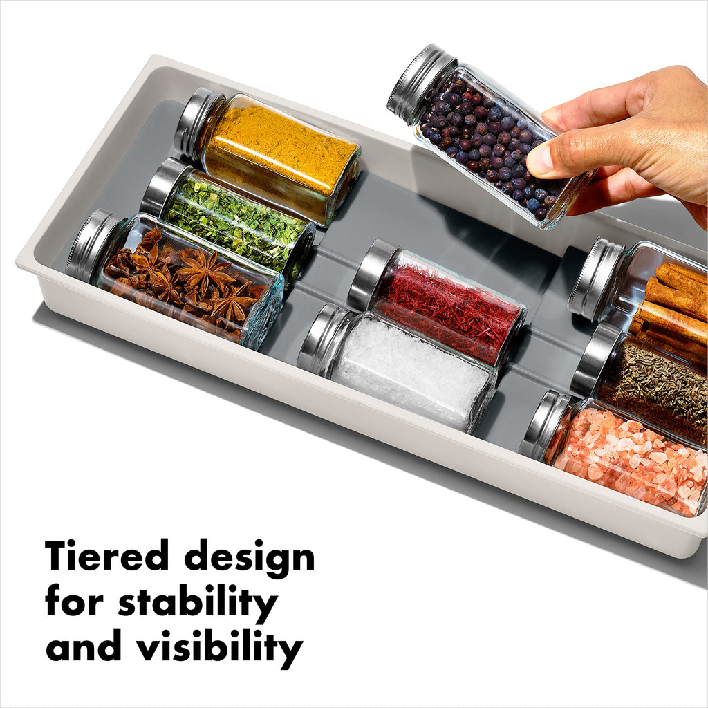 OXO Good Grips Drawer, Large Expandable Kitchen Tool Organizer, White