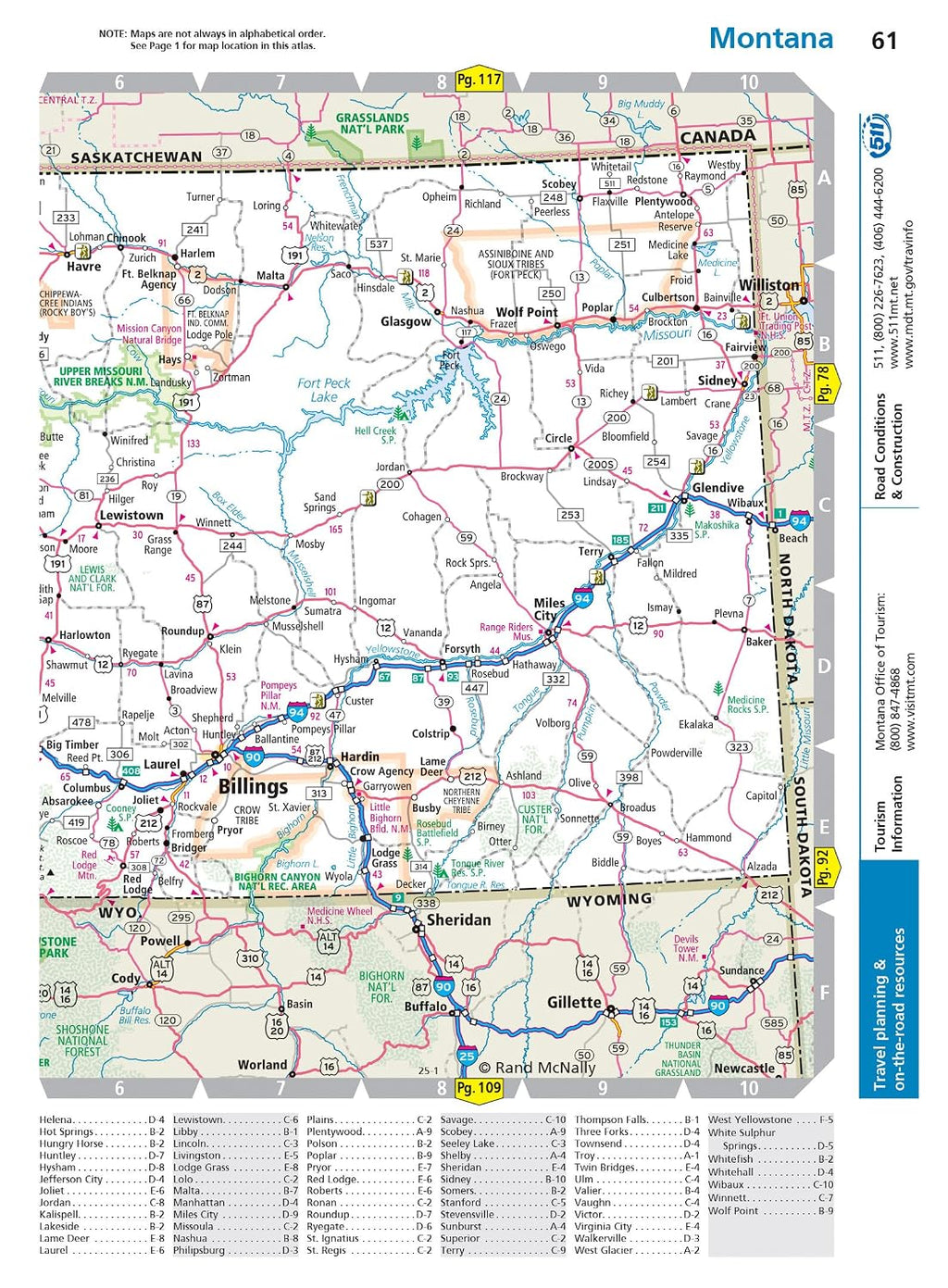 Rand McNally Road Atlas 2025: United States, Canada, Mexico Easy to Read Large Print Maps