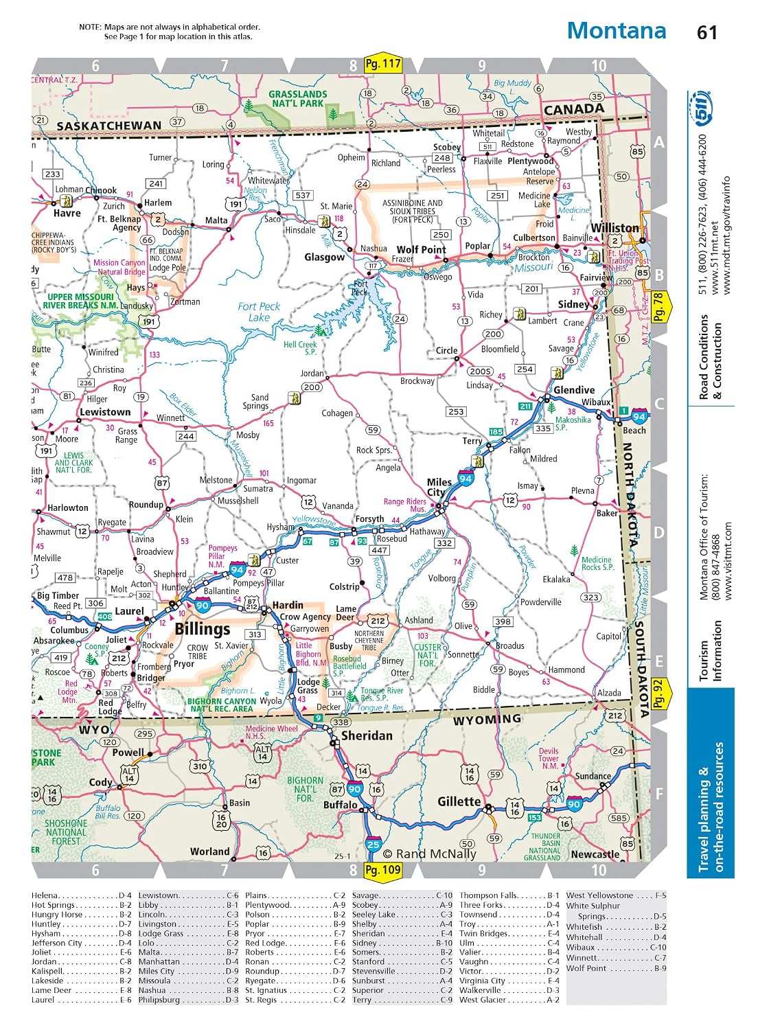 Rand McNally Road Atlas 2025: United States, Canada, Mexico Easy to Read Large Print Maps