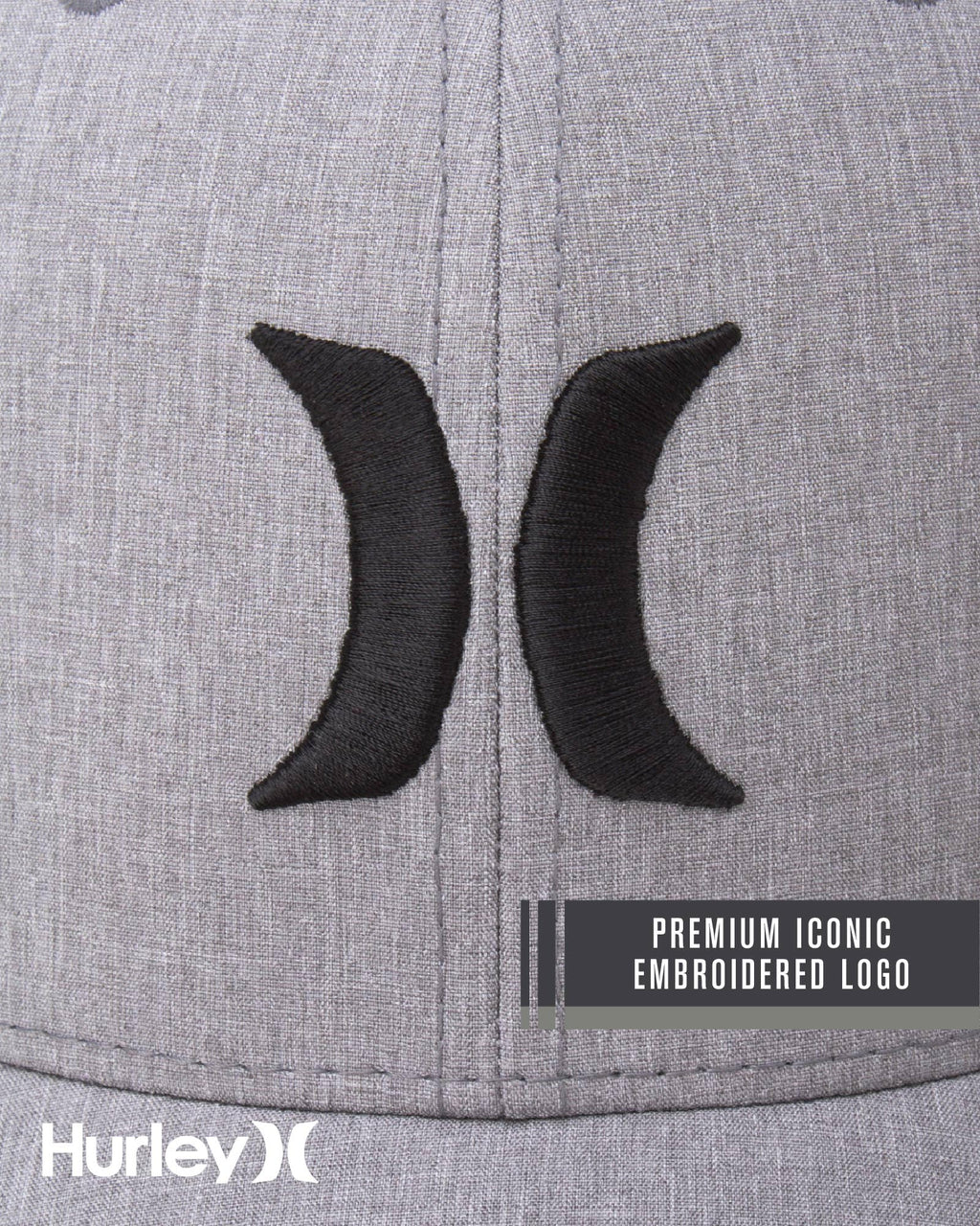 Hurley Men's Caps - One & Only Flexfit Baseball Cap - Fitted Hats for Men (S-XL)