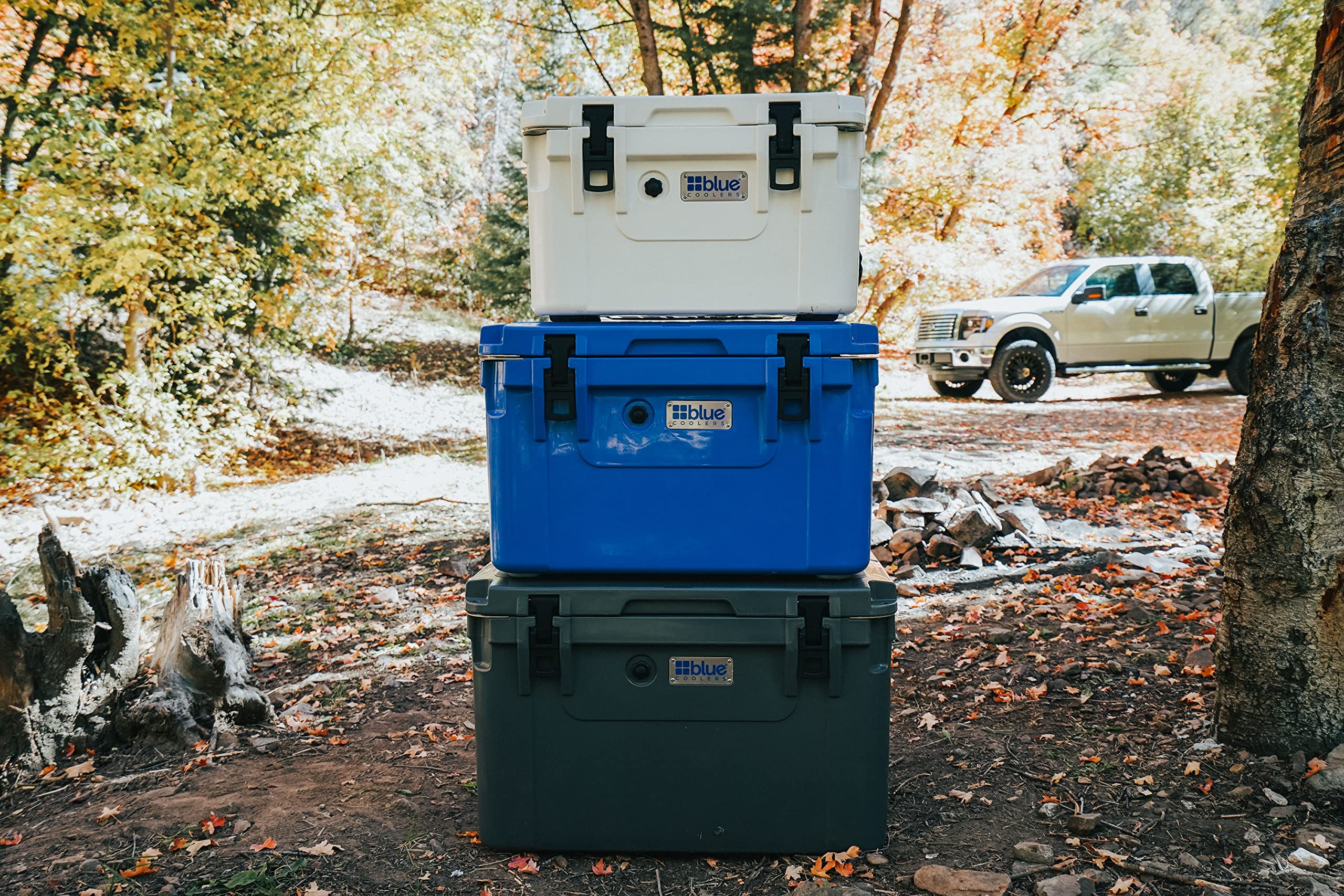 Blue Coolers Ark Series 100-110 Quarts, Roto-Molded Ice Cooler | Large Ice Chest Holds Ice up to 10 Days |