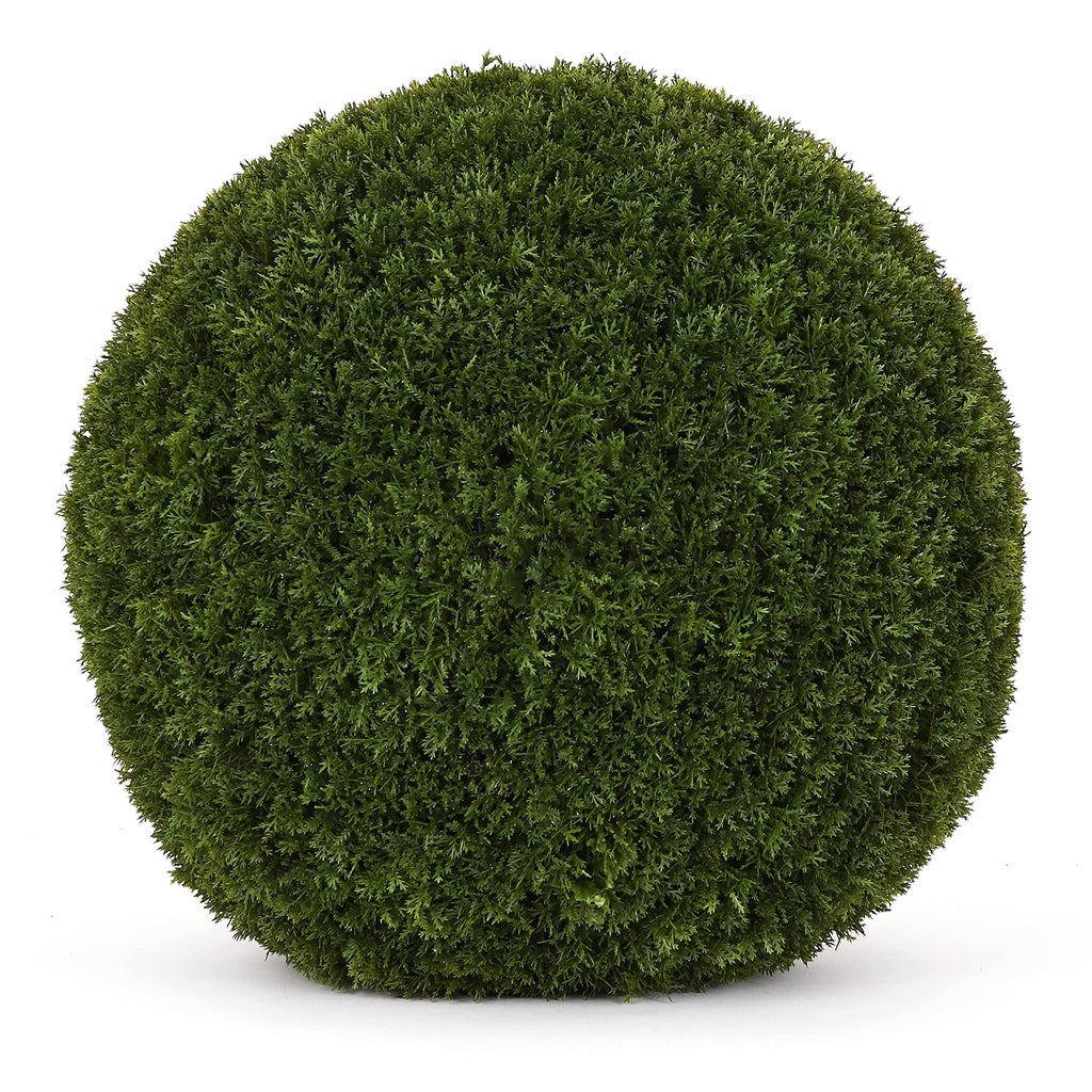3rd Street Inn XL Baby's Breath Topiary Ball - Artificial Plant Set - Indoor/Outdoor Wedding Party Decor - Faux Foliage Garden Sphere - Tree and Bush Substitute (19")
