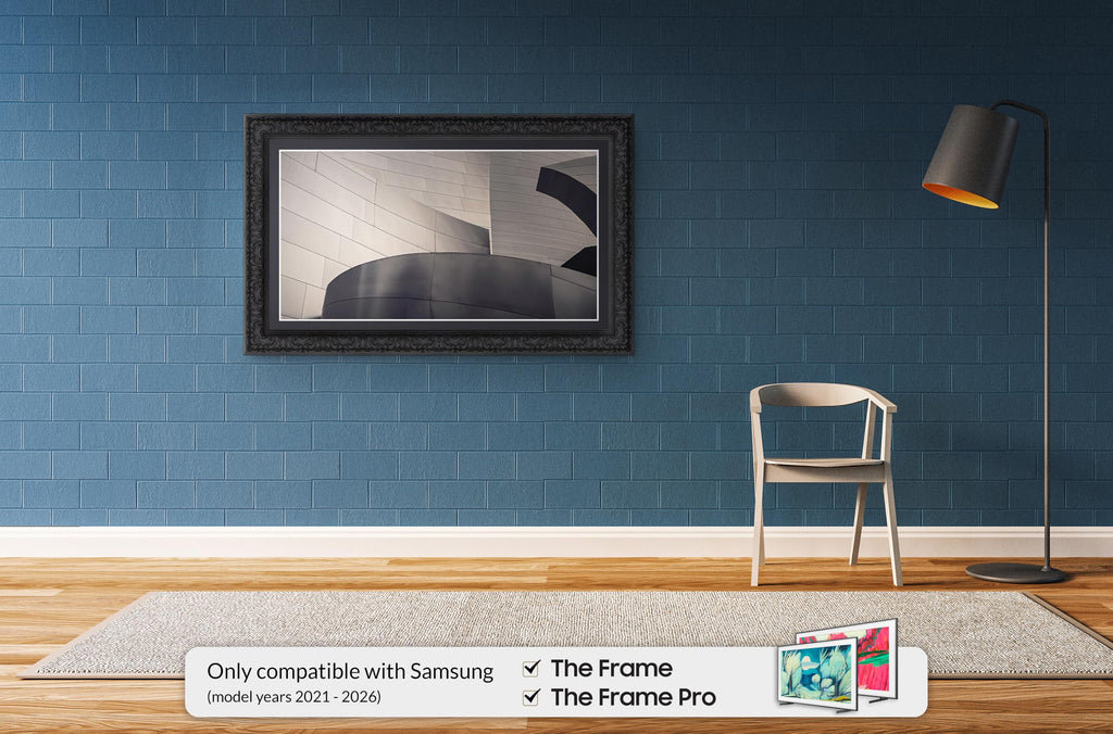 Tuscan Matte Black 32" Premiere Deco TV Frame - Compatible ONLY with Samsung The Frame TVs (Fits 2021-2026, LS03A, LS03B, LS03C, LS03D, LS03FA)