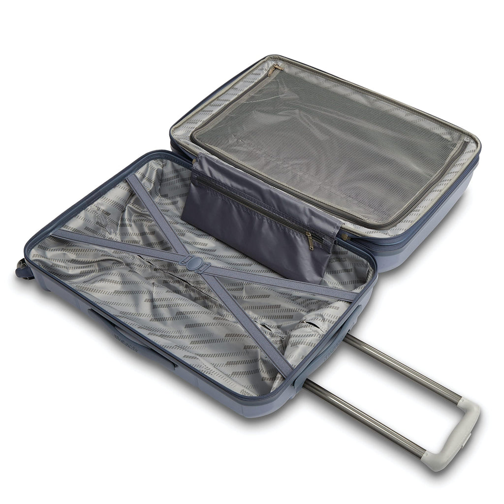 American Tourister Stratum 2.0 Expandable Hardside Luggage with Spinner Wheels, 2-Piece Set 20/28, Blue