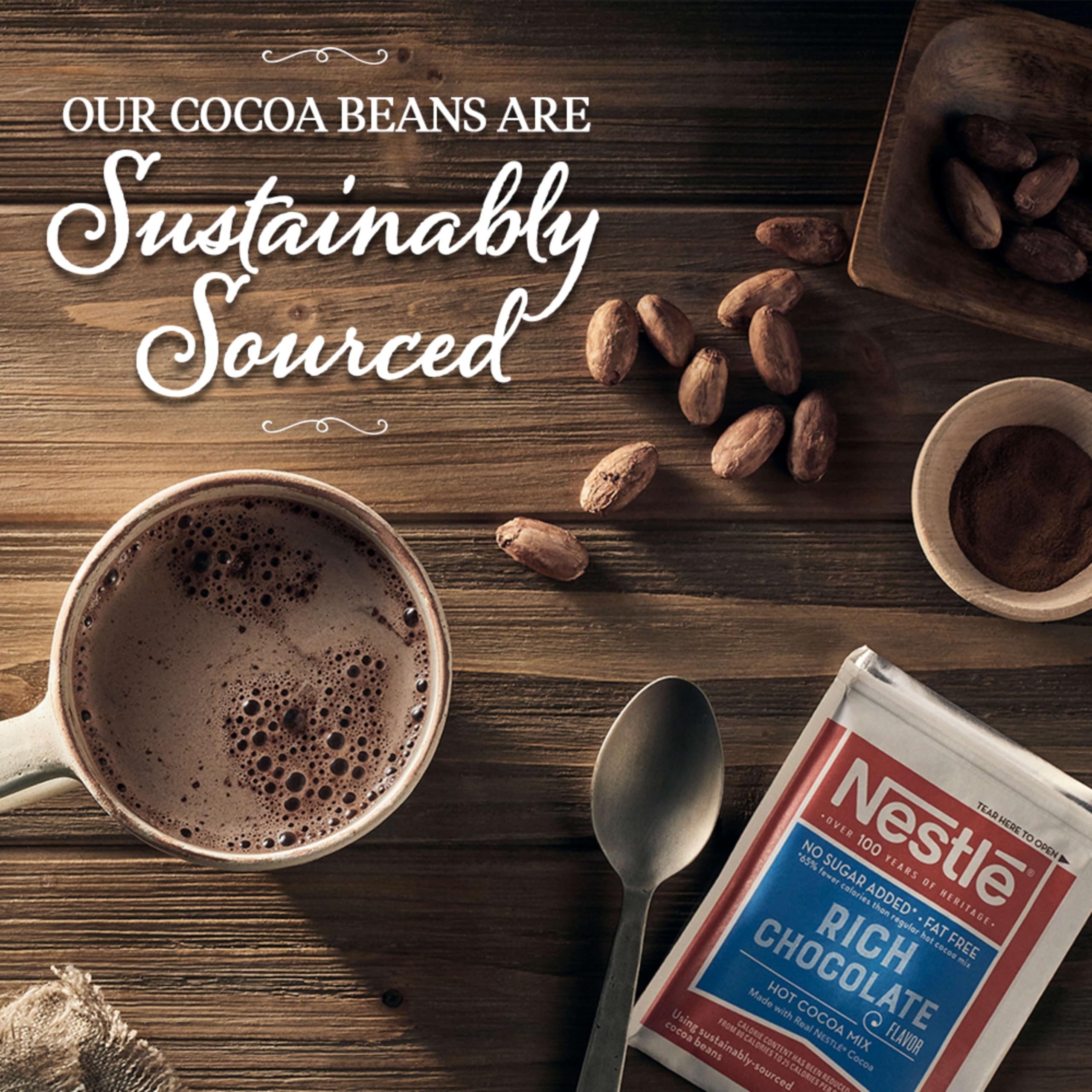 Nestle Hot Chocolate Packets, Milk Chocolate Flavor Hot Cocoa Mix, Made with Real Cocoa, Bulk Pack, 0.71 oz Packet (60 Count)