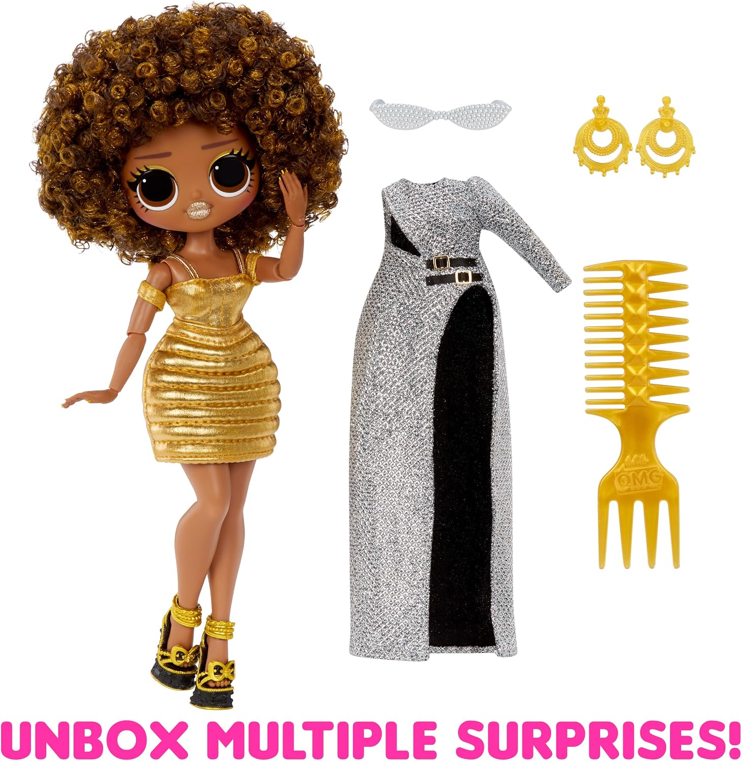 LOL Surprise OMG Royal Bee Fashion Doll with Multiple Surprises Including Transforming Fashions and Fabulous Accessories – Great Gift for Kids Ages 4+
