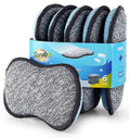 Multi-Purpose Scrub Sponges for Kitchen By Scrub- it - Non-Scratch Microfiber Sponge Along with Heavy Duty Scouring Power - Effortless Cleaning of Dishes, Pots and Pans All at Once(6 Pack, Large)