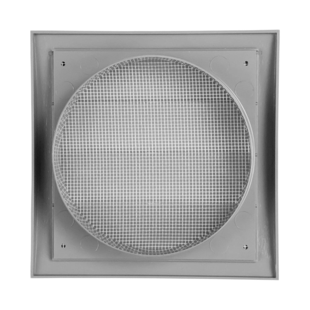 Repa Market 4 Inch Anthracite Dryer Vent Hood/Duct Cover for Walls or Ceiling/ABS Plastic Louvered Air Grille with Built-In Mesh Screen/Exhaust and Dryer Vent Covers for Indoor & Outdoor Use