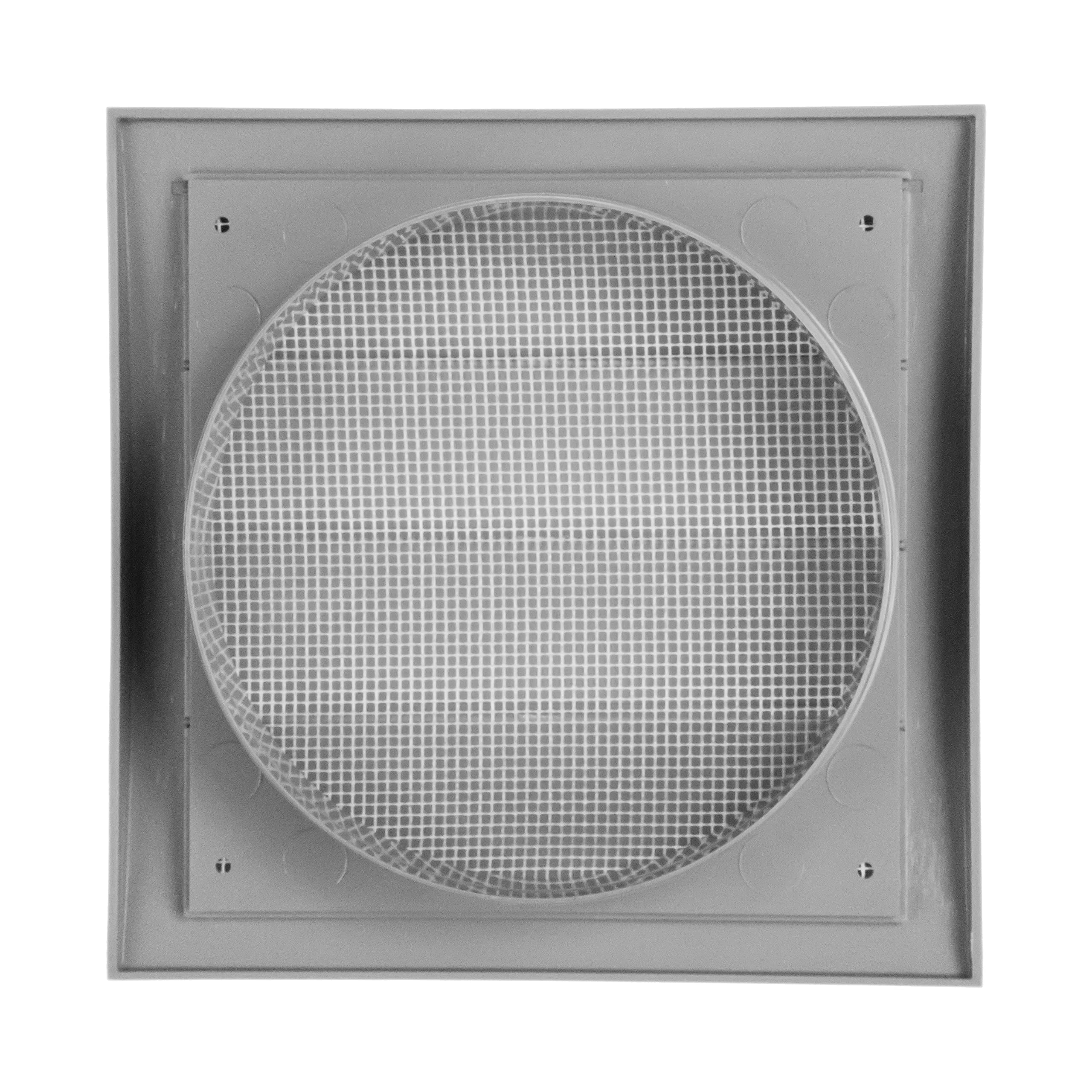 Repa Market 4 Inch Anthracite Dryer Vent Hood/Duct Cover for Walls or Ceiling/ABS Plastic Louvered Air Grille with Built-In Mesh Screen/Exhaust and Dryer Vent Covers for Indoor & Outdoor Use