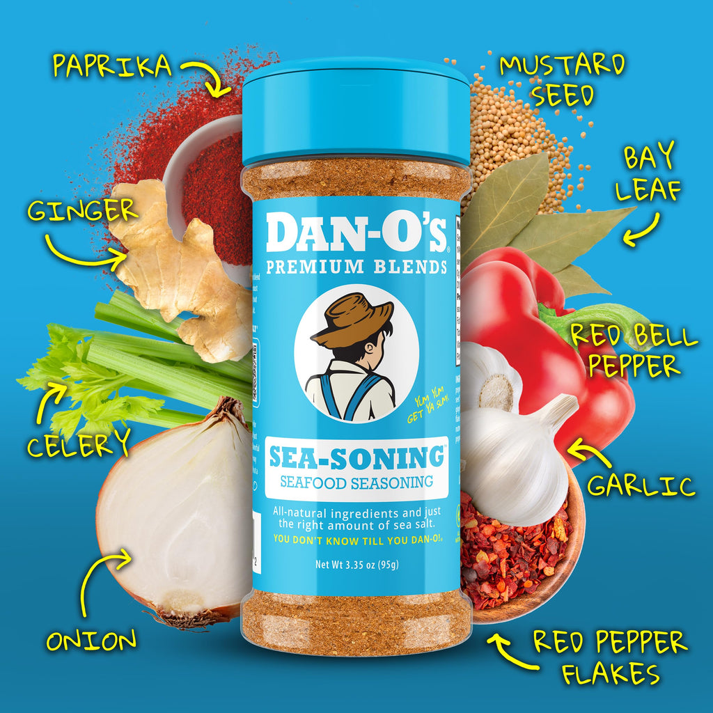 Dan-O's Cheesoning Block Seasoning Set, Small Bottles, 4 Pack, Includes Ranch Cheesoning, Red Pepper Cheesoning, Cheesoning, and Jalapeño Cheesoning Seasonings, Sugar Free, Zero Calorie, Use this Seasoning Kit in Pasta, Toppings or Sauce