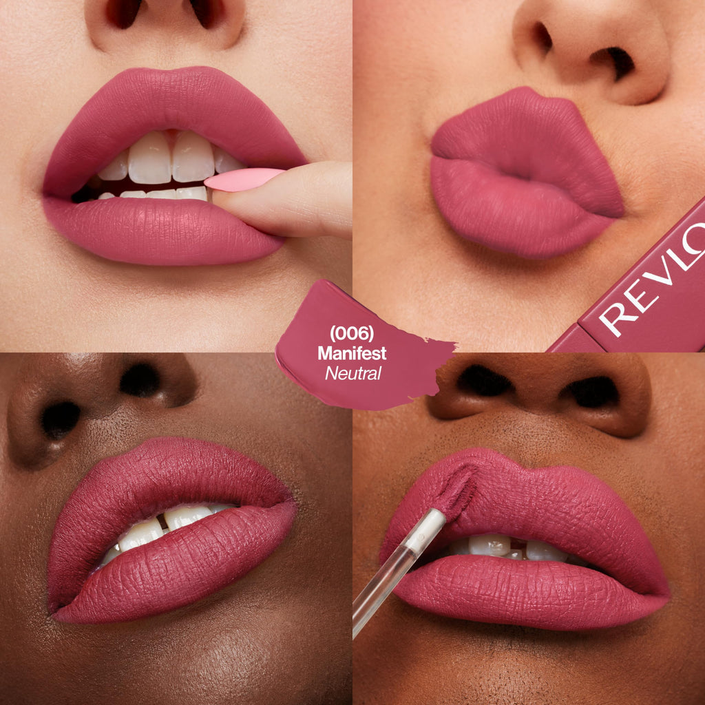 Revlon ColorStay Limitless Matte Liquid Lipstick, Vegan Formula, No-Budge, Longwear Lip Color, Long Lasting, Lightweight/Comfortable, Waterproof, 001 Beauty Sleep, 0.17 fl oz