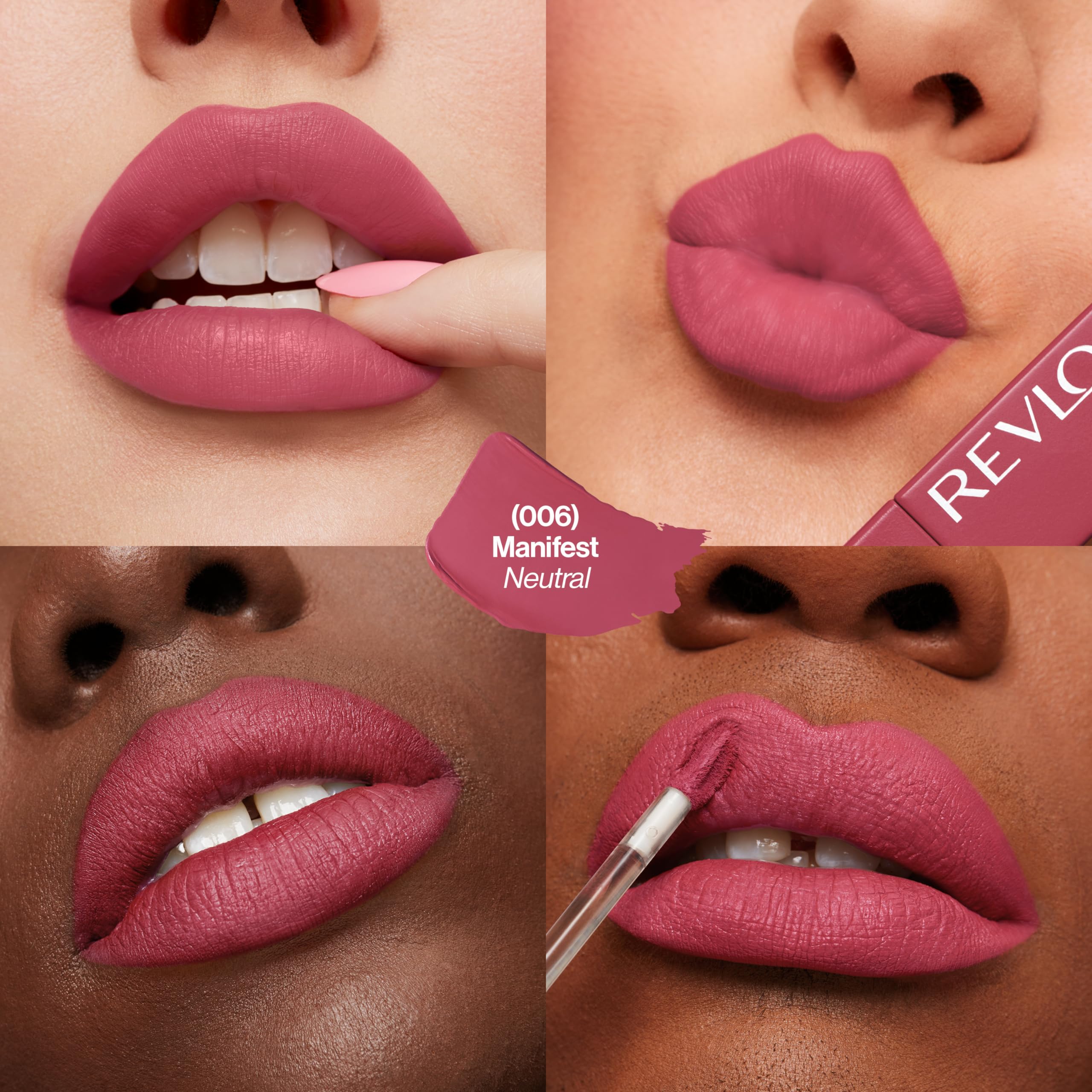 Revlon ColorStay Limitless Matte Liquid Lipstick, Vegan Formula, No-Budge, Longwear Lip Color, Long Lasting, Lightweight/Comfortable, Waterproof, 001 Beauty Sleep, 0.17 fl oz
