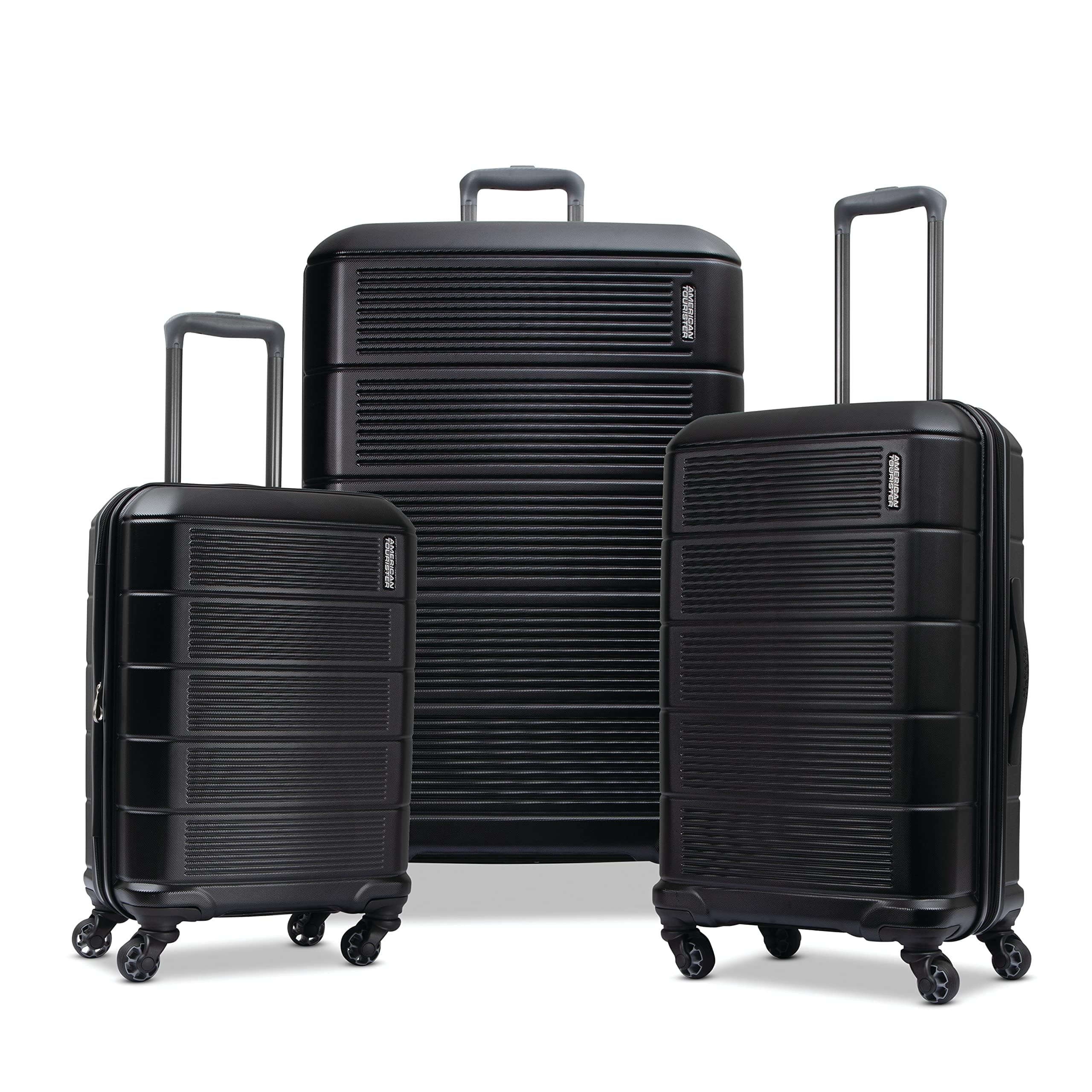 American Tourister Stratum 2.0 Expandable Hardside Luggage with Spinner Wheels, 2-Piece Set 20/28, Blue