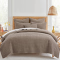 Levtex Home Mills Waffle Twin Bedspread Set (84x104in) with 1 Pillow Sham (26x20in) - Adobe - 100% Cotton Twin Size Bedspread Set - Lightweight, Soft, Pre-Washed