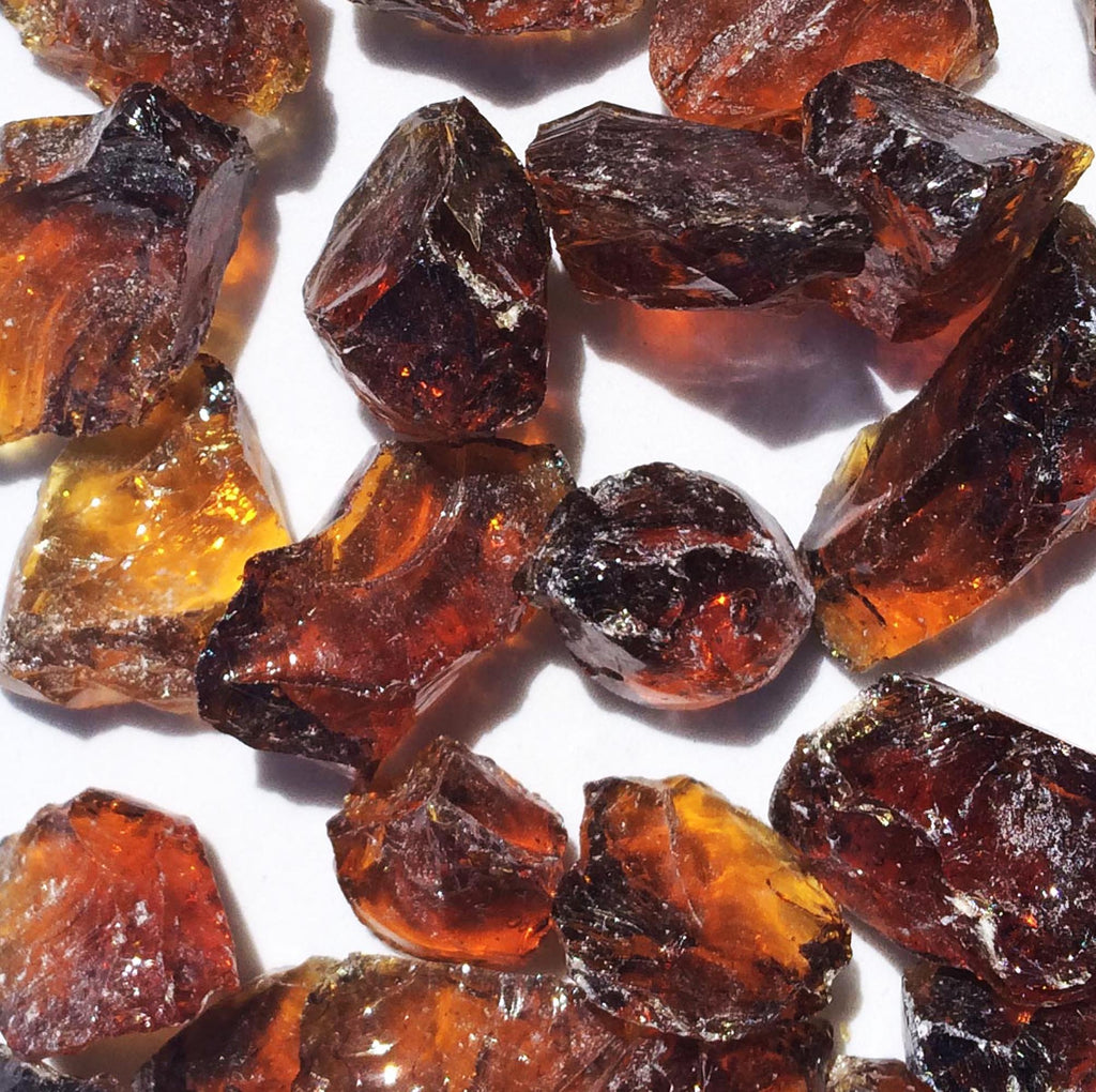 Hiland RGLASS-2-AMB Fire Glass, 20 lb, Amber