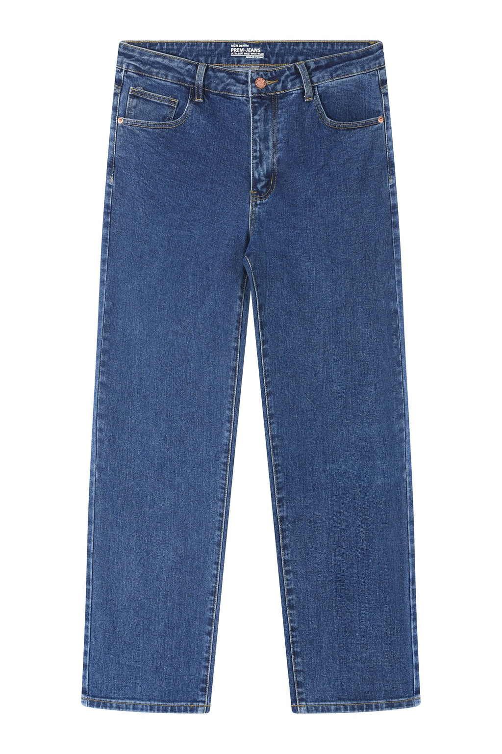 MZNBURAM Men's Stretch Regular Fit Straight-Leg Cotton Fashion Comfort Flex Waist Denim Pants Jeans