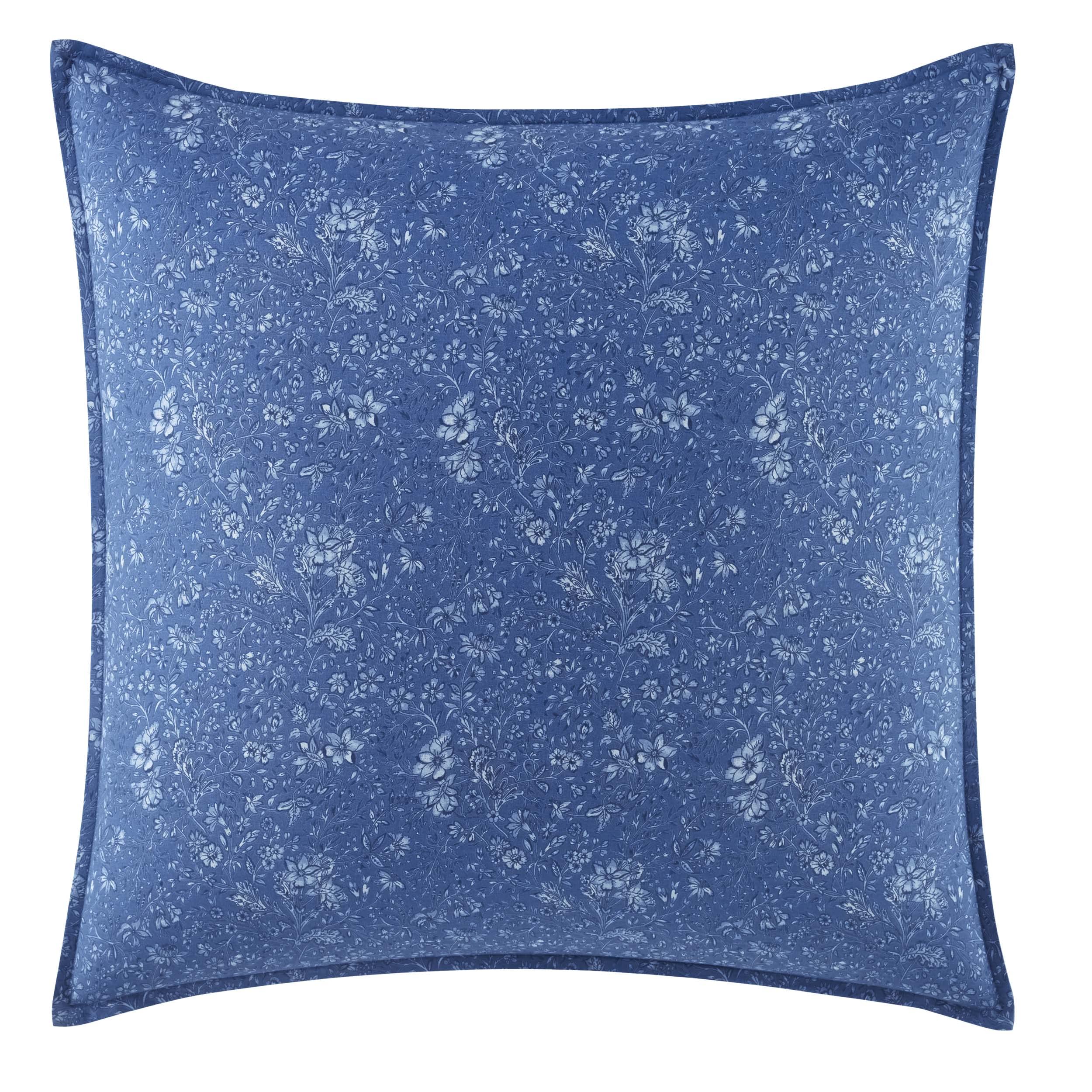 Laura Ashley - Duvet Set, Super Soft & Cozy Bedding, Includes Matching Shams & Bonus Throw Pillow Covers, Coquette Room Decor (Hope Patchwork Blue, Twin)