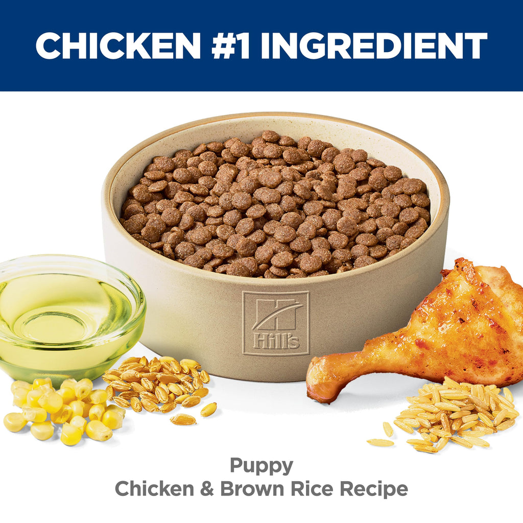 Hill's Science Diet Puppy Dry Dog Food, Chicken & Brown Rice, 4.5 lb. Bag
