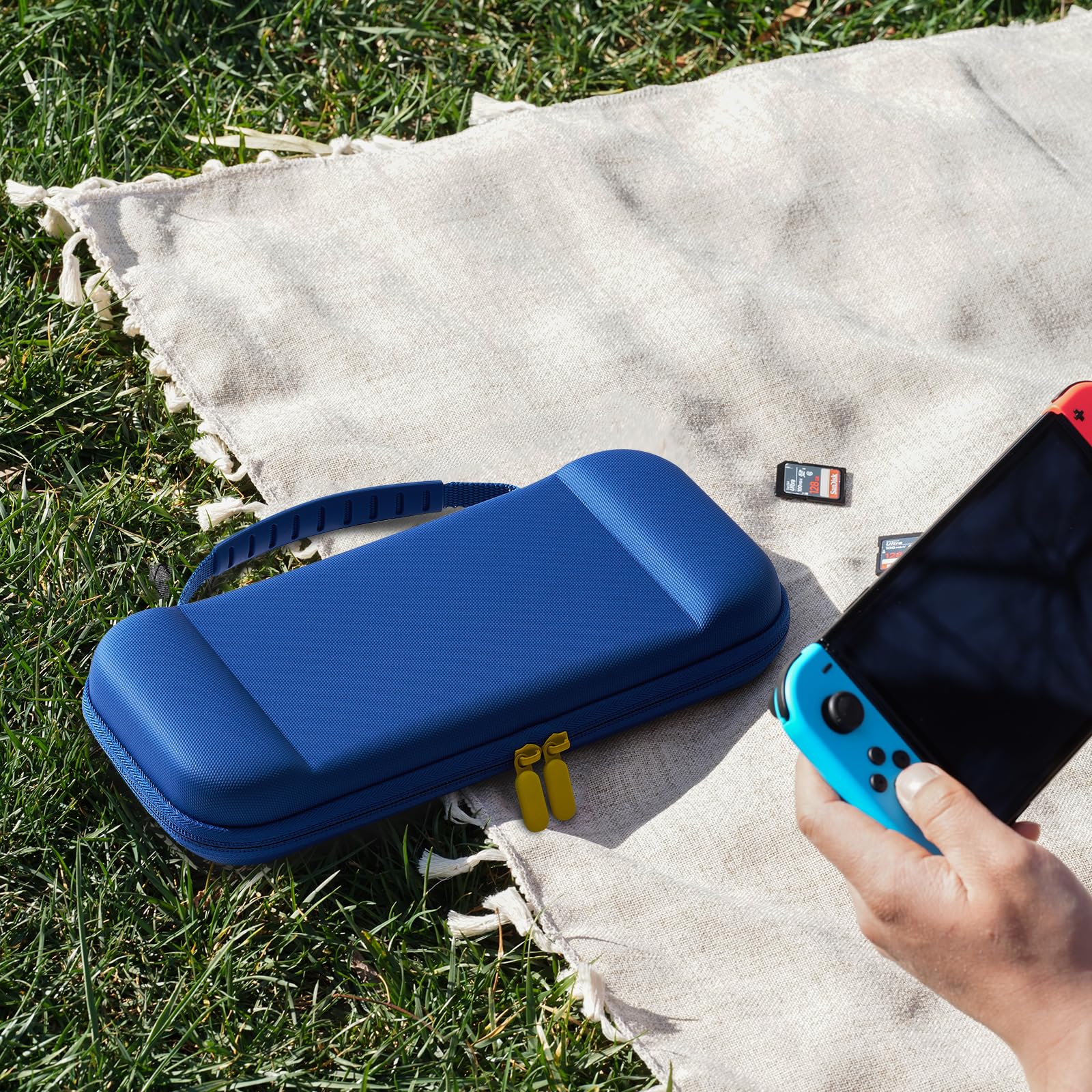 ProCase Carrying Case for Nintendo Switch 2 (2025) with 24 Game Card Slots, Hard Portable Travel Case Storage Bag Protective Pouch for 2025 Nintendo Switch 2 Console AC Adapter & Accessories -Black,L