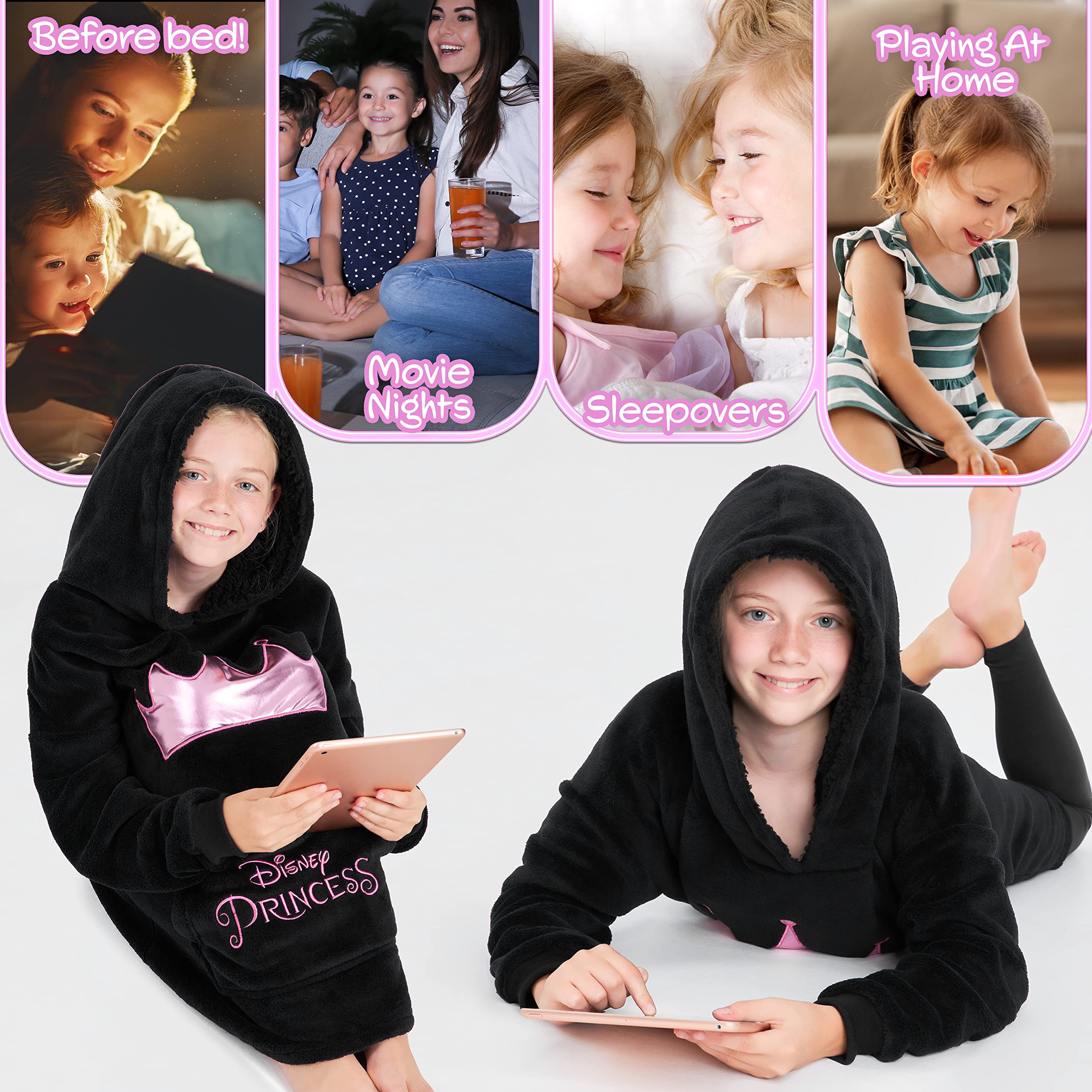 Disney Stitch Blanket Hoodie for Kids Cozy Fleece Wearable Blanket Stitch Gifts