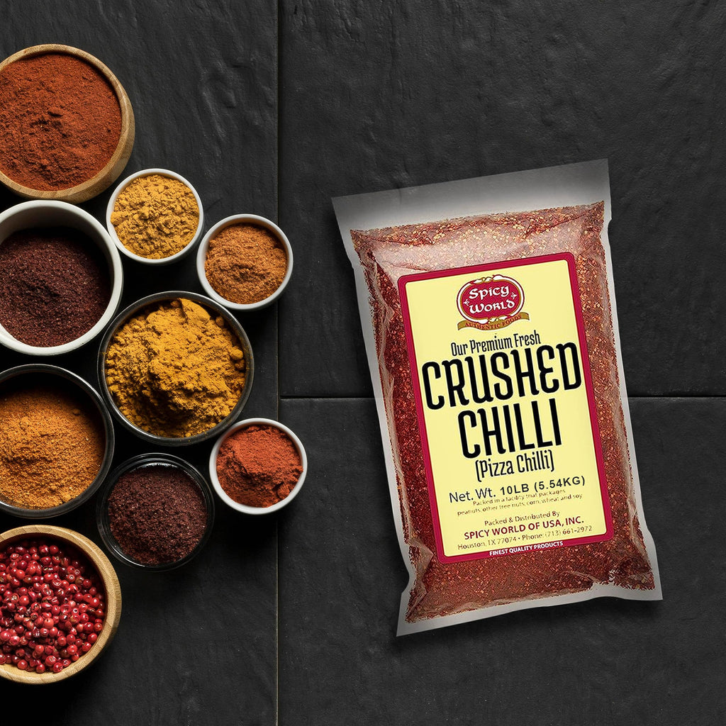 Crushed Red Pepper Flakes 5 Pound Bulk Value Pack - Chili Flakes - by Spicy World