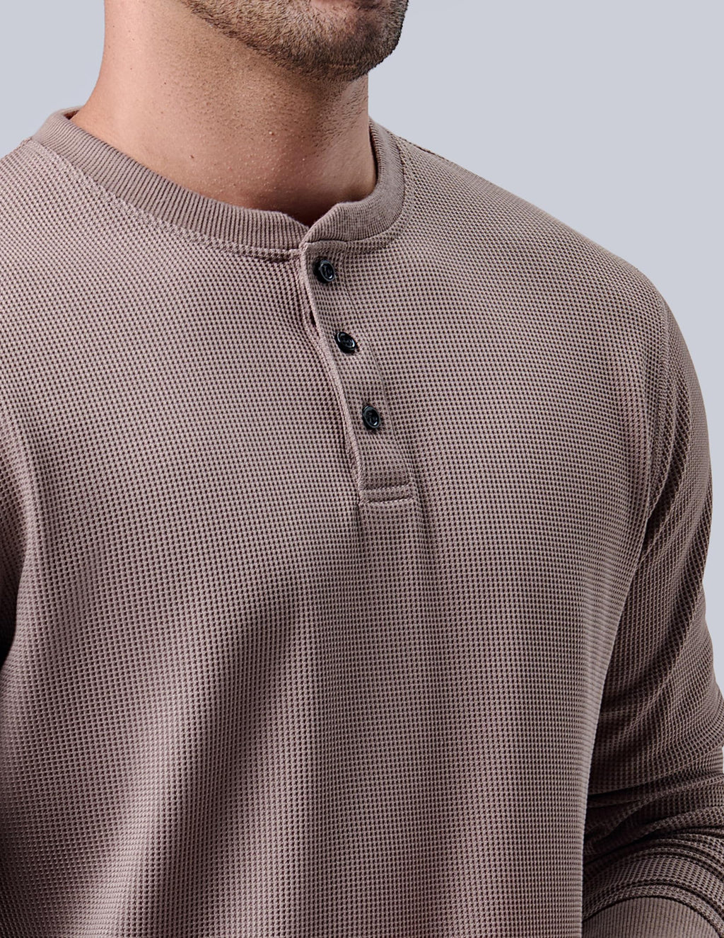 Liberty Pro 3 Pack Mens Waffle Henley Thermal Long Sleeve Shirts, Casual Fitted Fall Shirts for Men