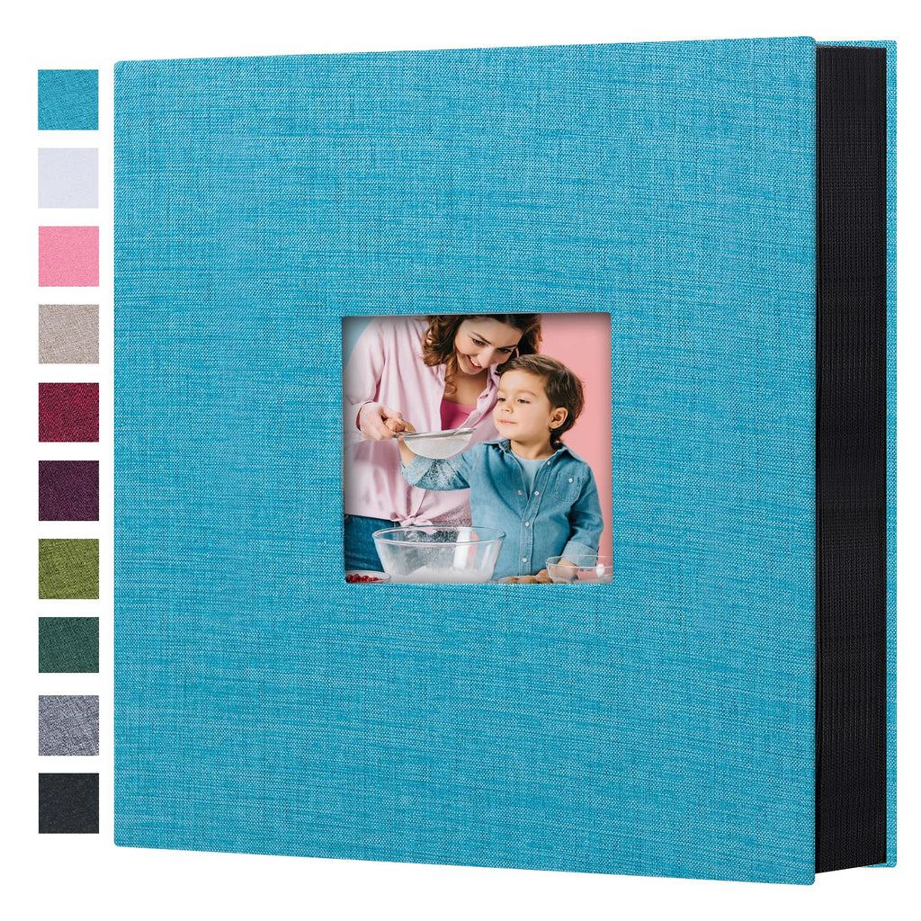 Mublalbum Small Photo Album 4x6 100 Photos Linen Cover Picture Book with Horizontal Pockets for Wedding Family Anniversary and Baby (Beige)