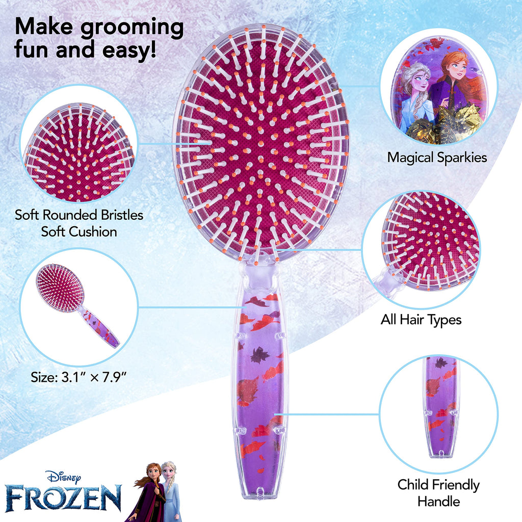 CoComelon Hair Brush with Magical Sparkling Stars Confetti HairBrush, Green - Kids Hair Brush Ages 3+