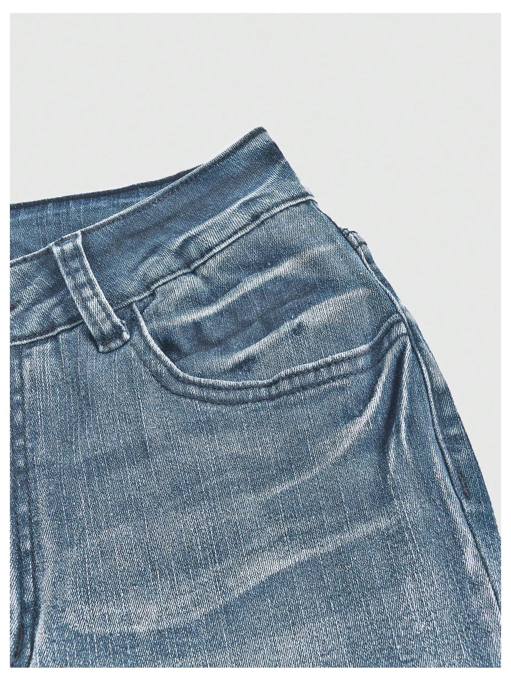 MakeMeChic Women's Bell Bottom Jeans Stretchy Flared Jeans Embroidered Y2K High Waist Denim Pants
