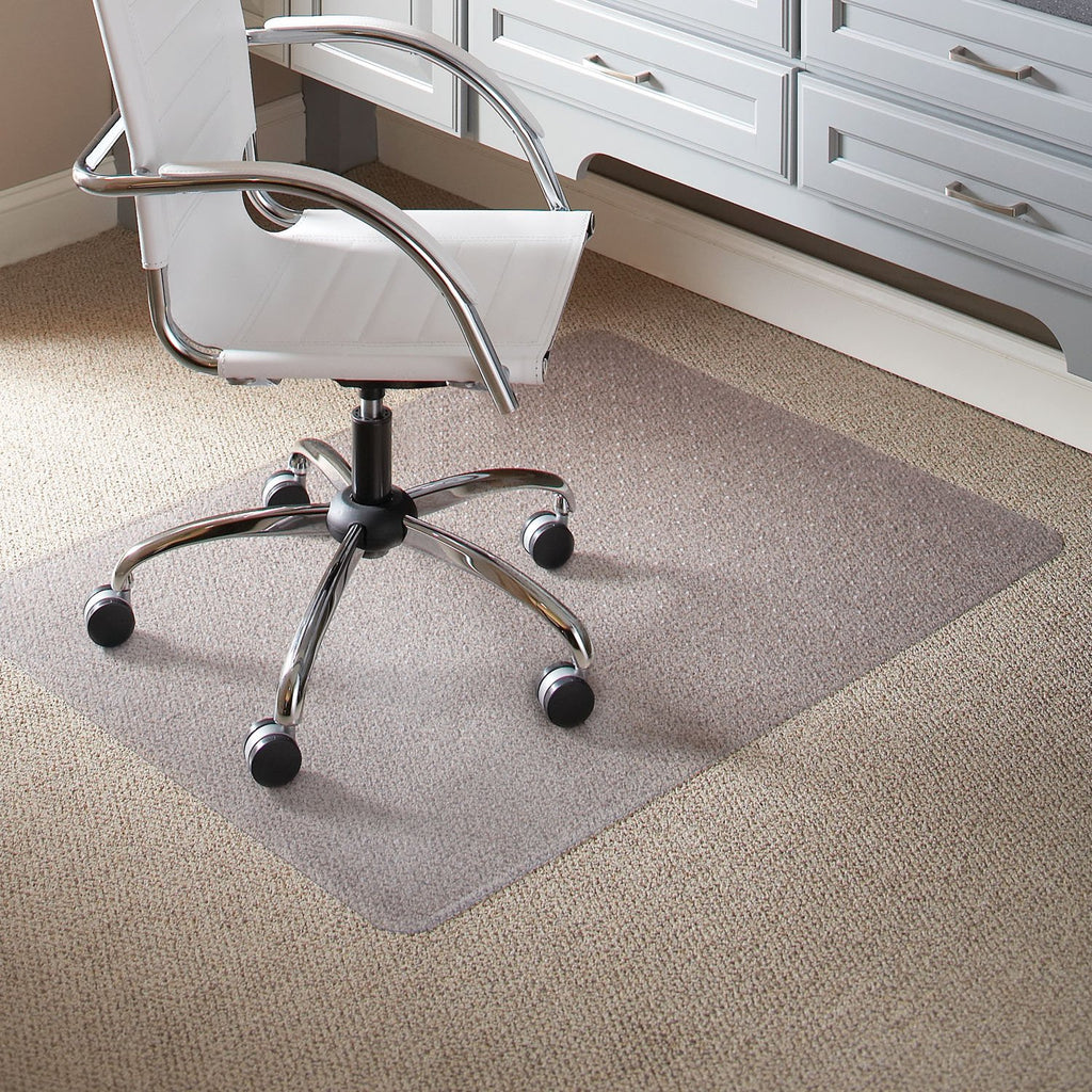 ES Robbins High Pile Carpet Chair Mat, Rectangle 46"x60" Beveled Edge
